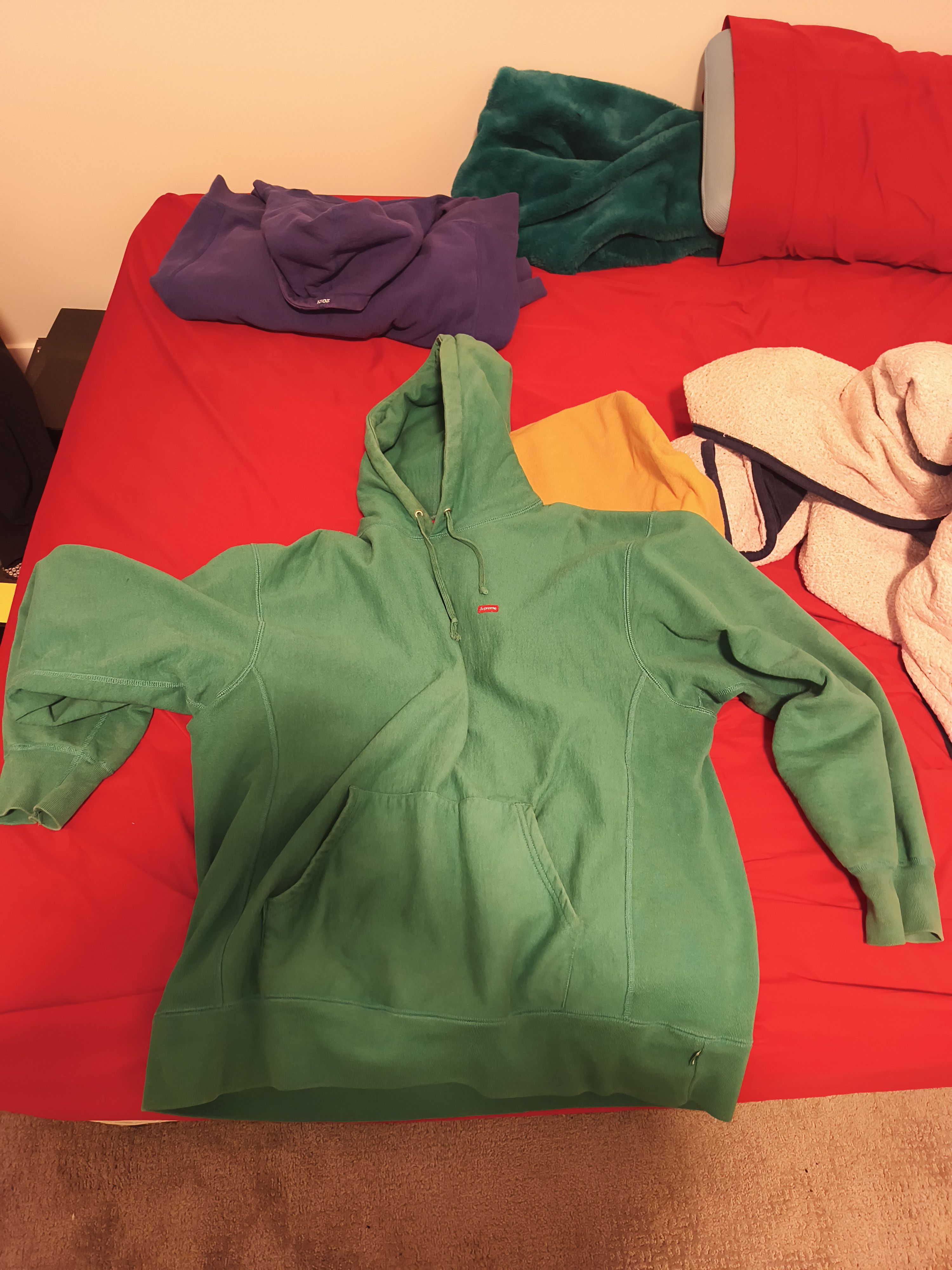 Supreme Supreme small box logo pine green fw21 Size US XL / EU 56 / 4 - 1 Thumbnail