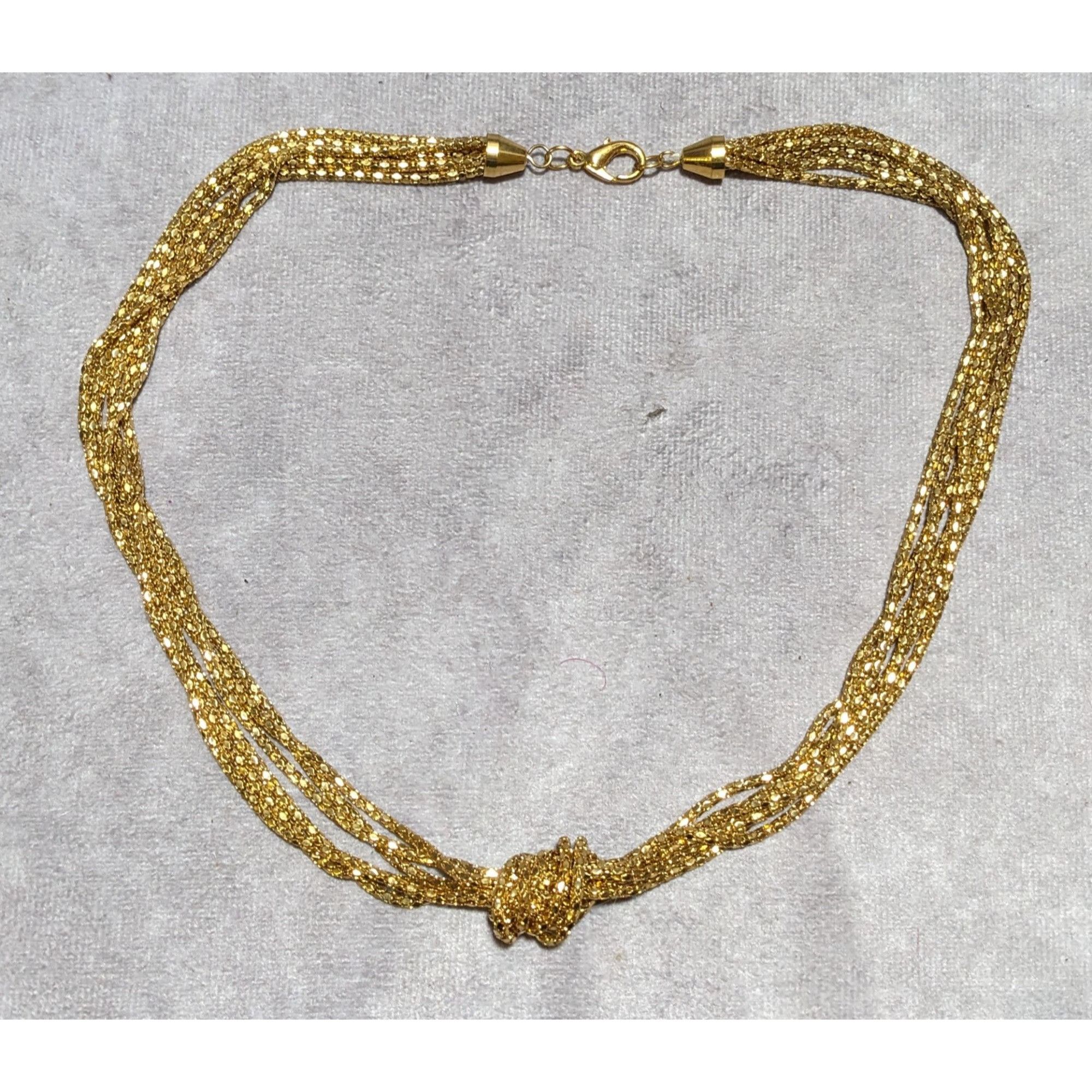 Other Glam Gold Multilayer Knotted Chain Necklace Size ONE SIZE - 7 Thumbnail
