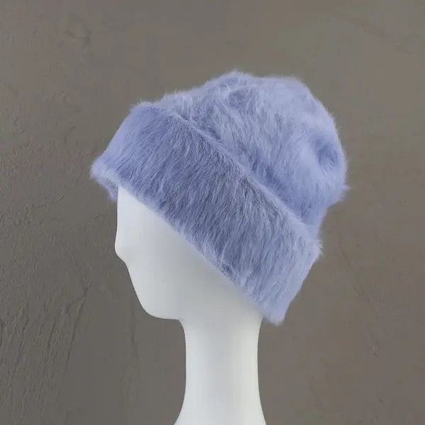 Japanese Brand Komura x Kita Fashion Fluffy Rabbit Fur Beanie Hat Size ONE SIZE - 1 Thumbnail