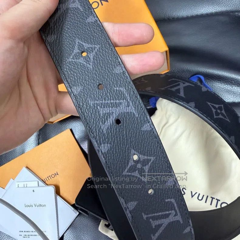 Louis Vuitton Louis Vuitton Full print presbyopia double-sided belt Size ONE SIZE - 4 Thumbnail