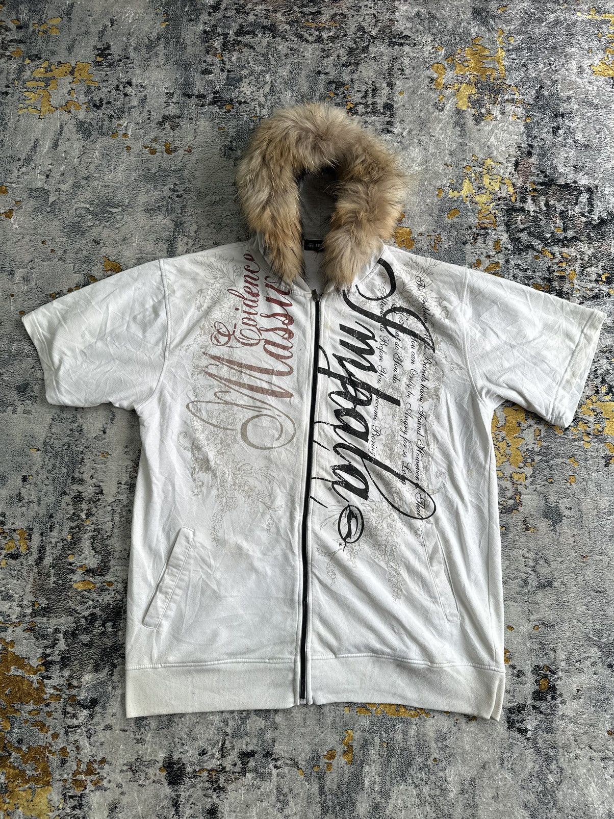 Hysteric Glamour CRAZY POEM FUR ZIP HOODIE IMPALA IFSIXWASNINE STYLED Size US XL / EU 56 / 4 - 1 Thumbnail