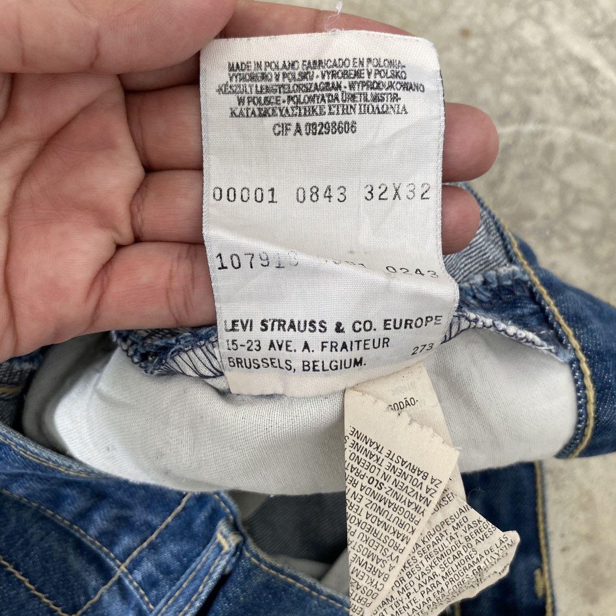 Levi's Vintage Levis Engineered Jeans Relaxed Fit Denim Jeans Size US 32 / EU 48 - 13 Thumbnail
