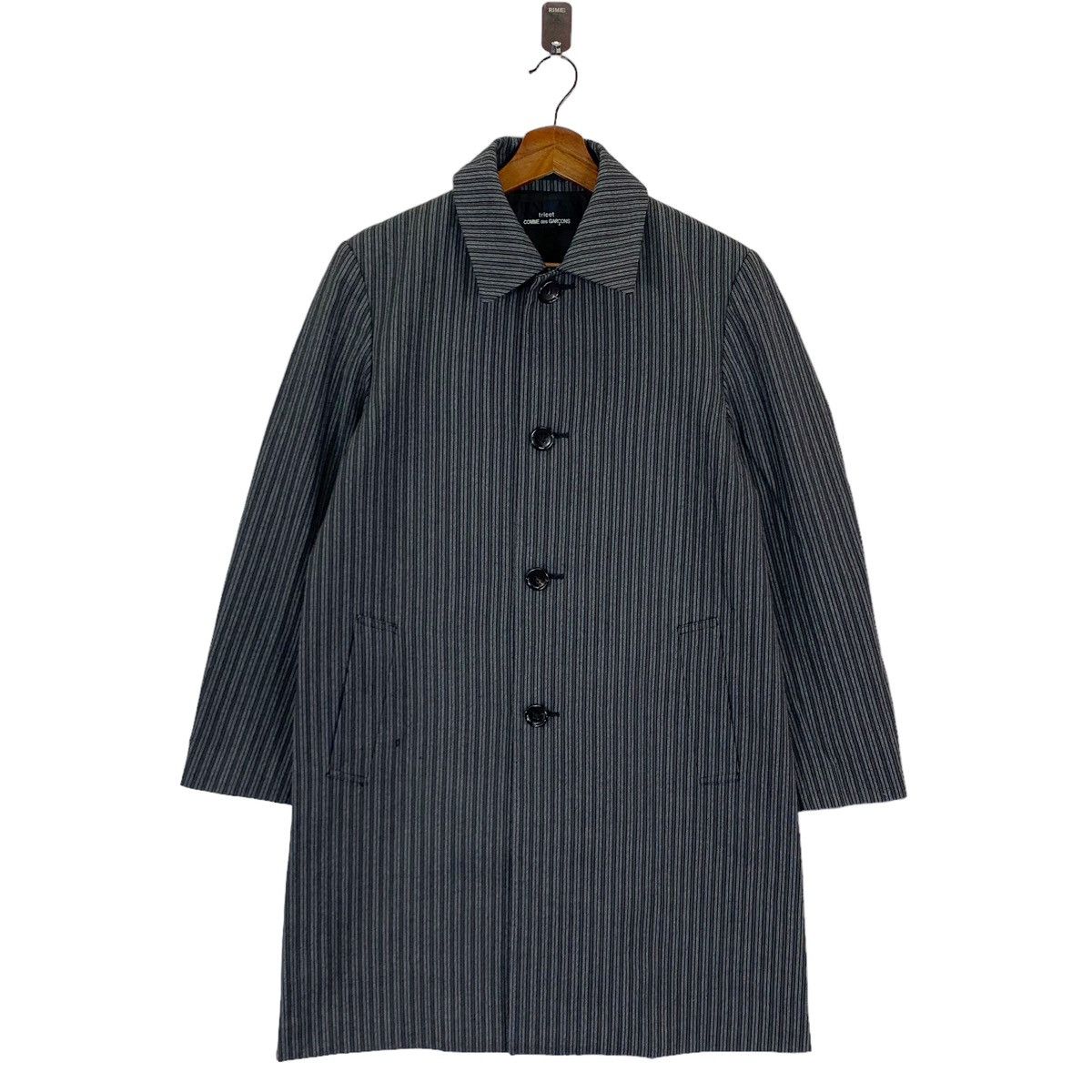 Comme des Garcons × Comme des Garcons Homme VINTAGE 1999 COMME DES GARCONS TRICOTS BUTTON LONG JACKET Size M / US 6-8 / IT 42-44 - 1 Thumbnail