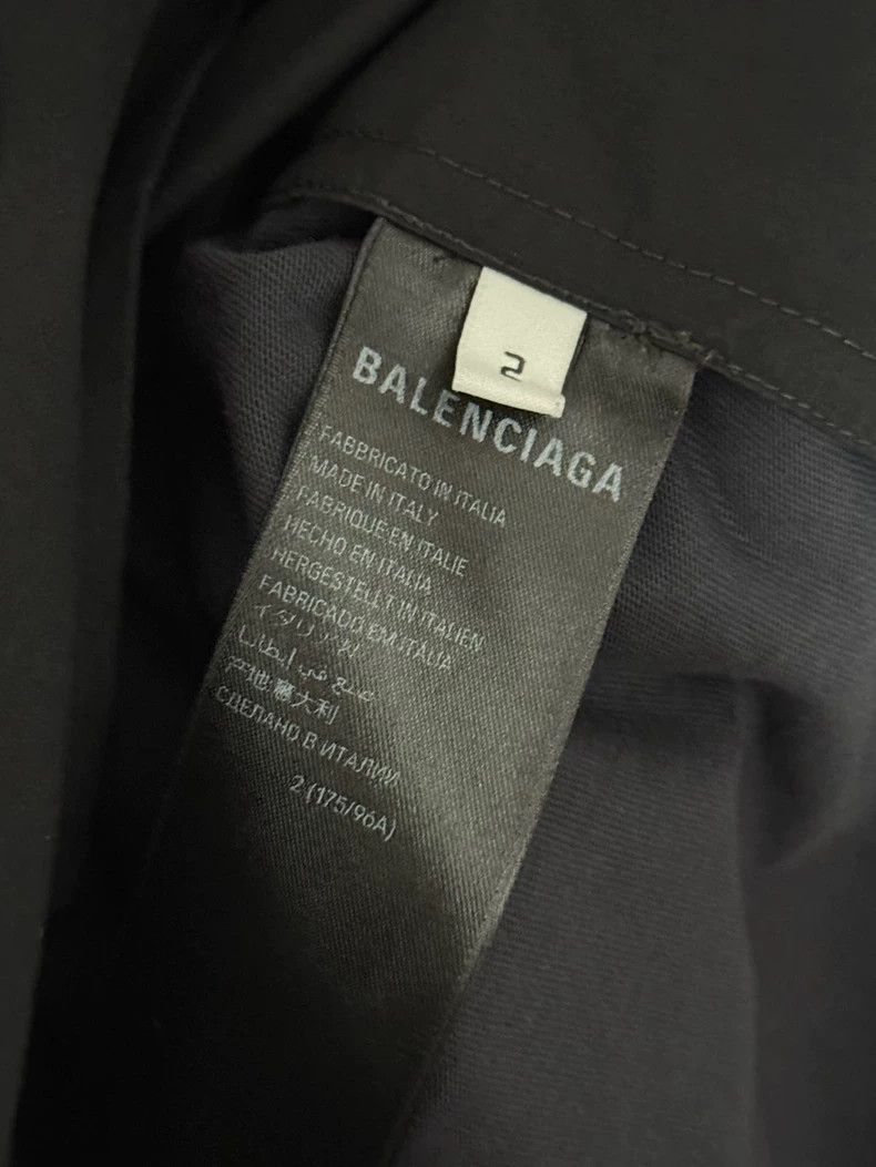 Balenciaga Balenciaga Navy Patchwork Shirt Jacket Coat Size US M / EU 48-50 / 2 - 6 Thumbnail
