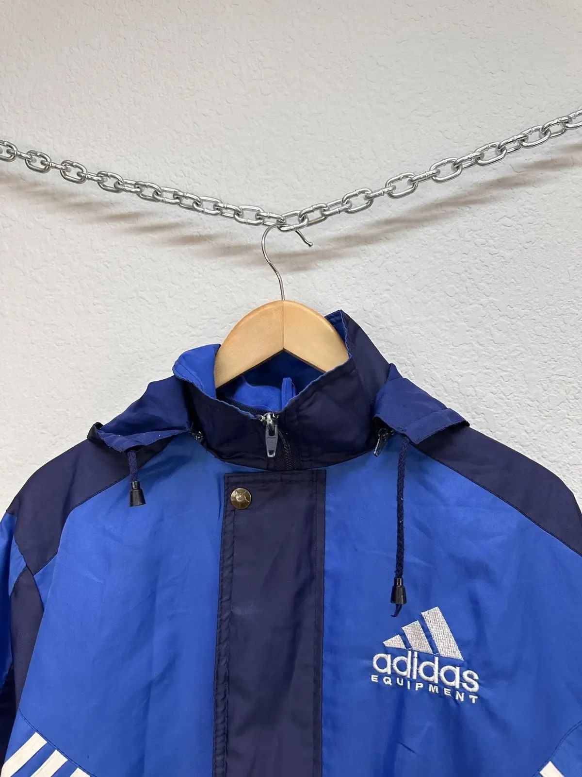 Adidas × Japanese Brand × Vintage 1980s ADIDAS EQUIPMENT WINDBREAKER EMBROIDERED LOGO Size US M / EU 48-50 / 2 - 8 Thumbnail