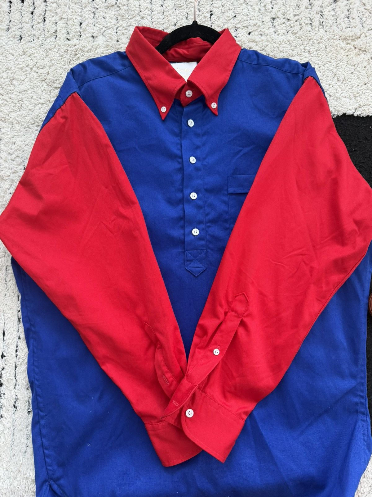 Drake’s x Aimé Leon Dore Color Block Button Down Shirt