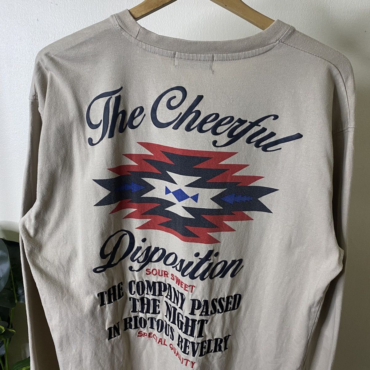 Mind Games Native Aztec Motive Pendleton Style LS T Shirt Size US L / EU 52-54 / 3 - 2 Thumbnail