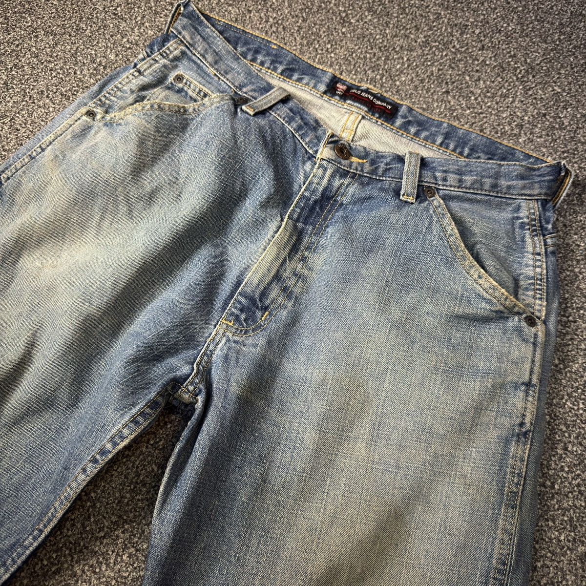 RRL Ralph Lauren Vintage Ralph Lauren C5 Freemont Carpenter Distressed Denim Size US 32 / EU 48 - 3 Thumbnail