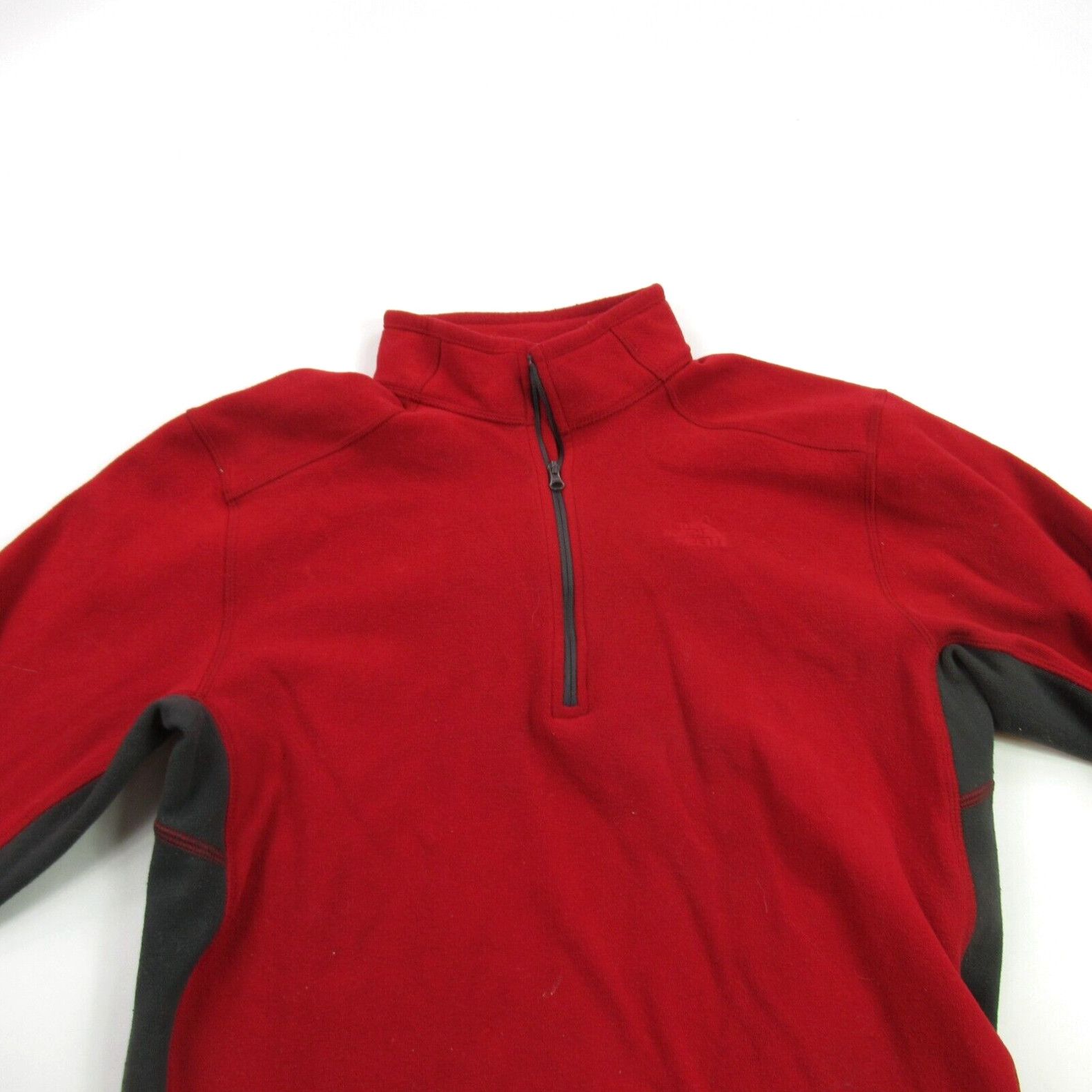 The North Face North Face Sweater Mens Large Long Sleeve 1/4 Zip Pullover Red Fleece Casual Size US L / EU 52-54 / 3 - 2 Preview
