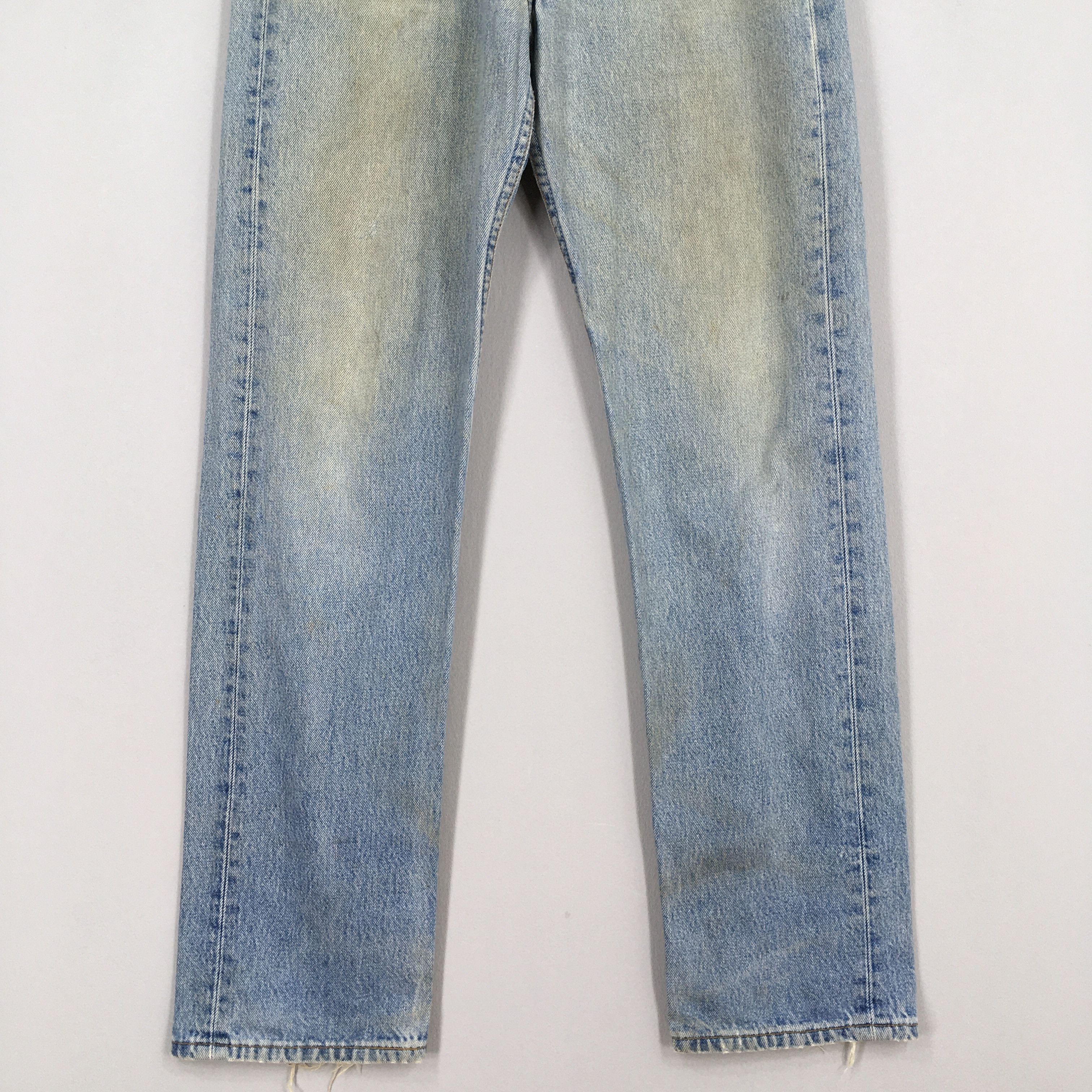 Levi's Size 31x33 Vintage 90s Levi's 501 Faded Blue Jeans S1489 Size US 31 - 4 Thumbnail