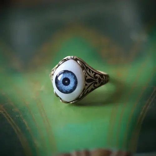 Jewelry Evil Eye Skull Claw Ring Size ONE SIZE - 1 Thumbnail