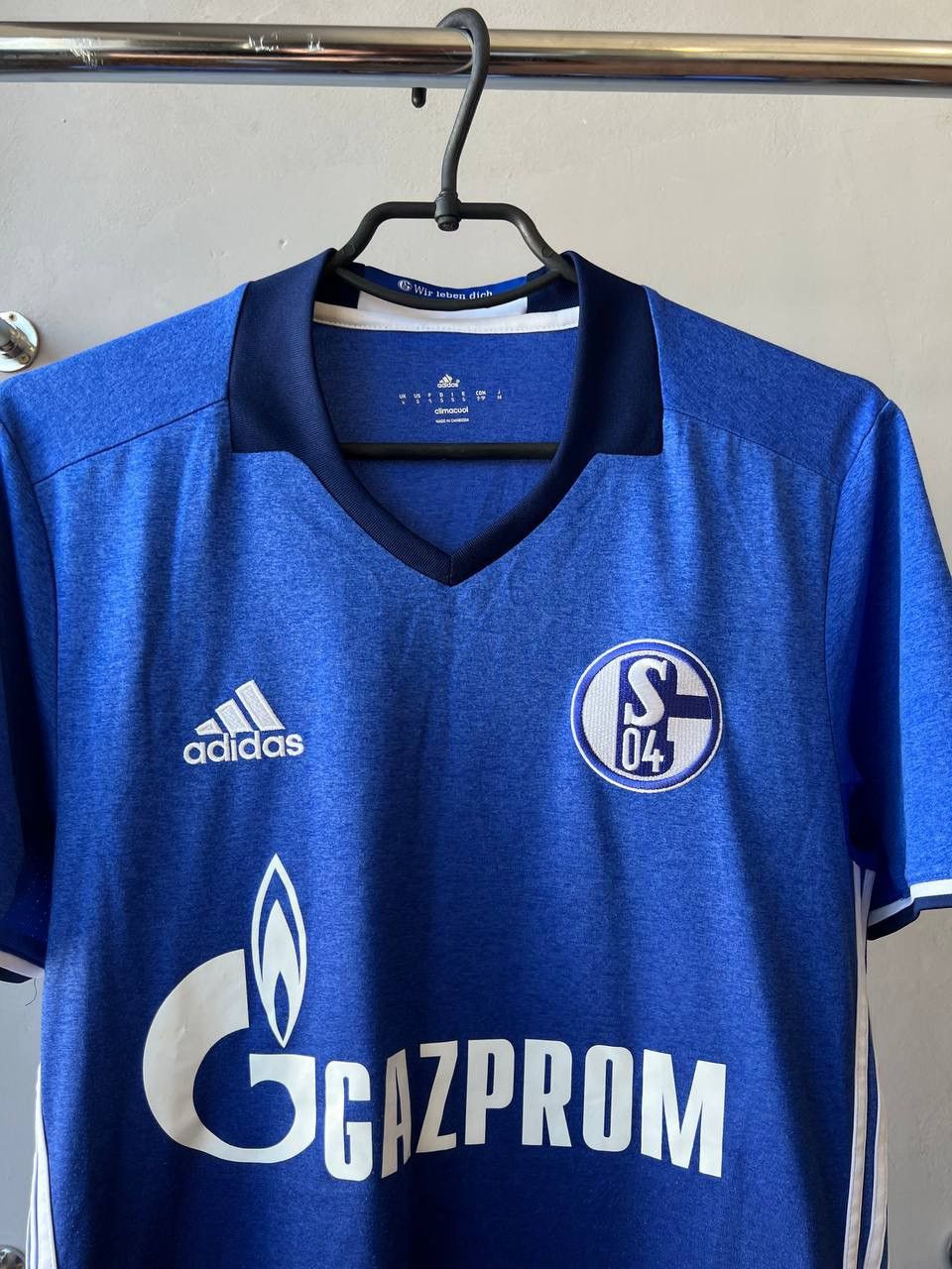 Adidas 2016/18 SCHALKE 04 HOME SOCCER JERSEY FOOTBALL SHIRT ADIDAS Size US S / EU 44-46 / 1 - 4 Thumbnail
