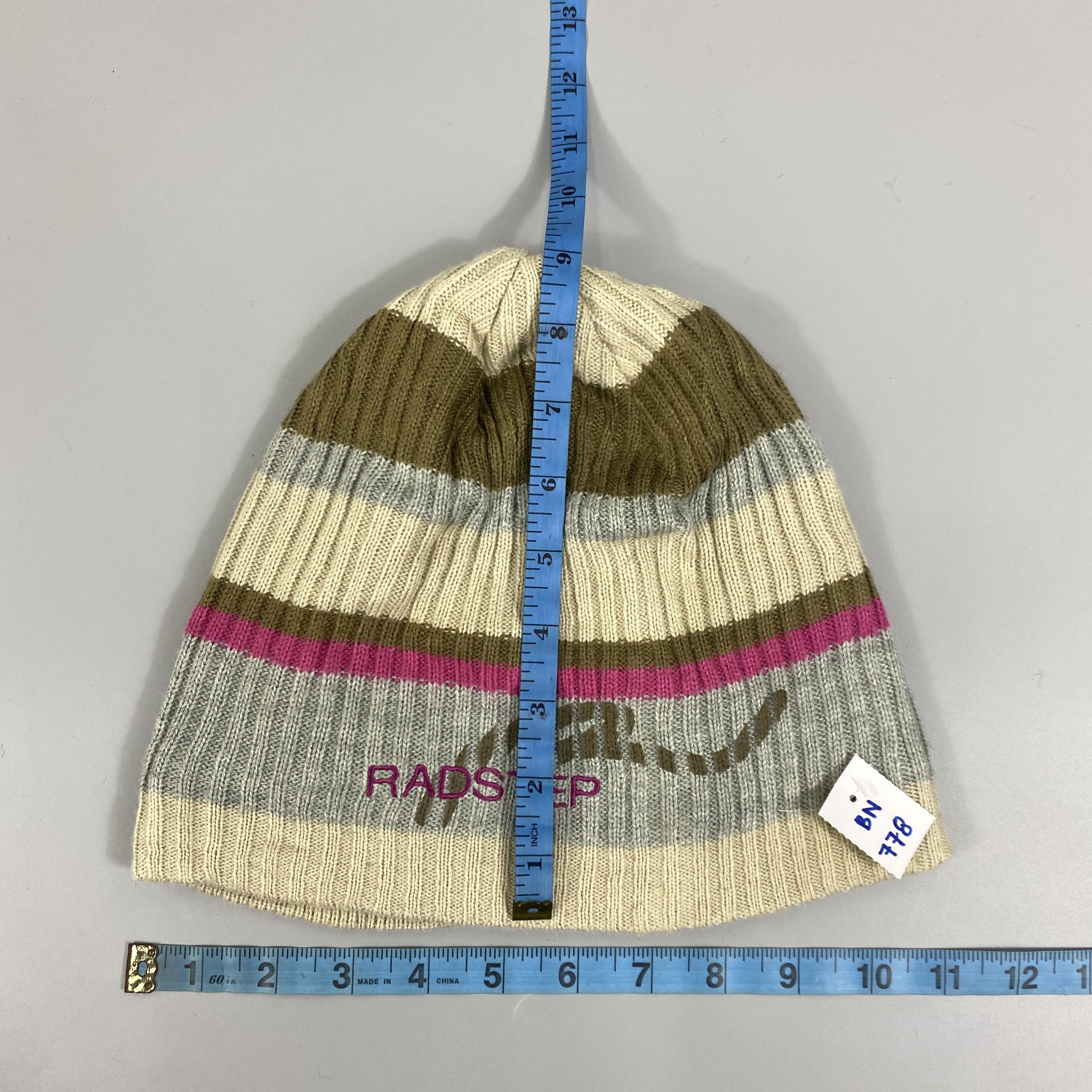 Japanese Brand Radstep Striped Beanie -BN778 Size ONE SIZE - 5 Thumbnail
