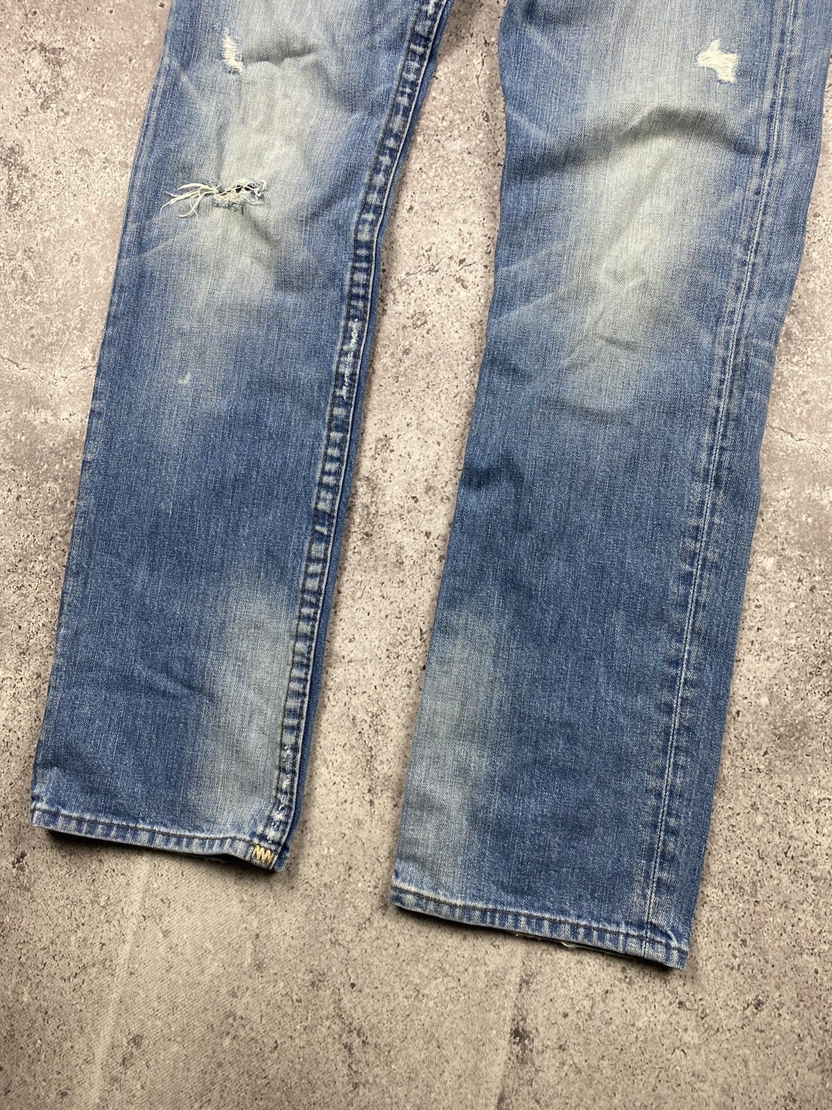 Japanese Brand × True Religion × Vintage Crazy Vintage Y2K True Religion Faded Distressed Baggy Jeans Size US 31 - 5 Thumbnail