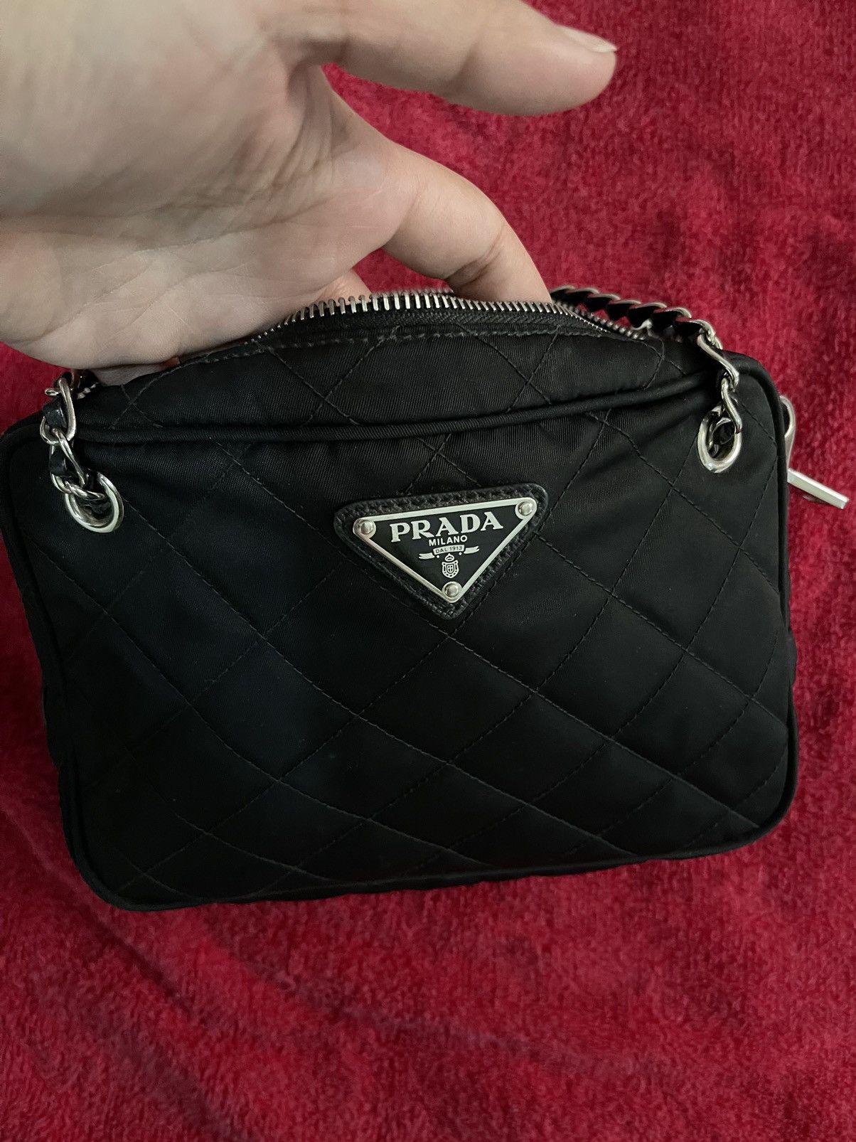 Designer × Prada Prada Quilted Nylon Tessuto Impuntu Quilted Bandoliera Size ONE SIZE - 5 Thumbnail