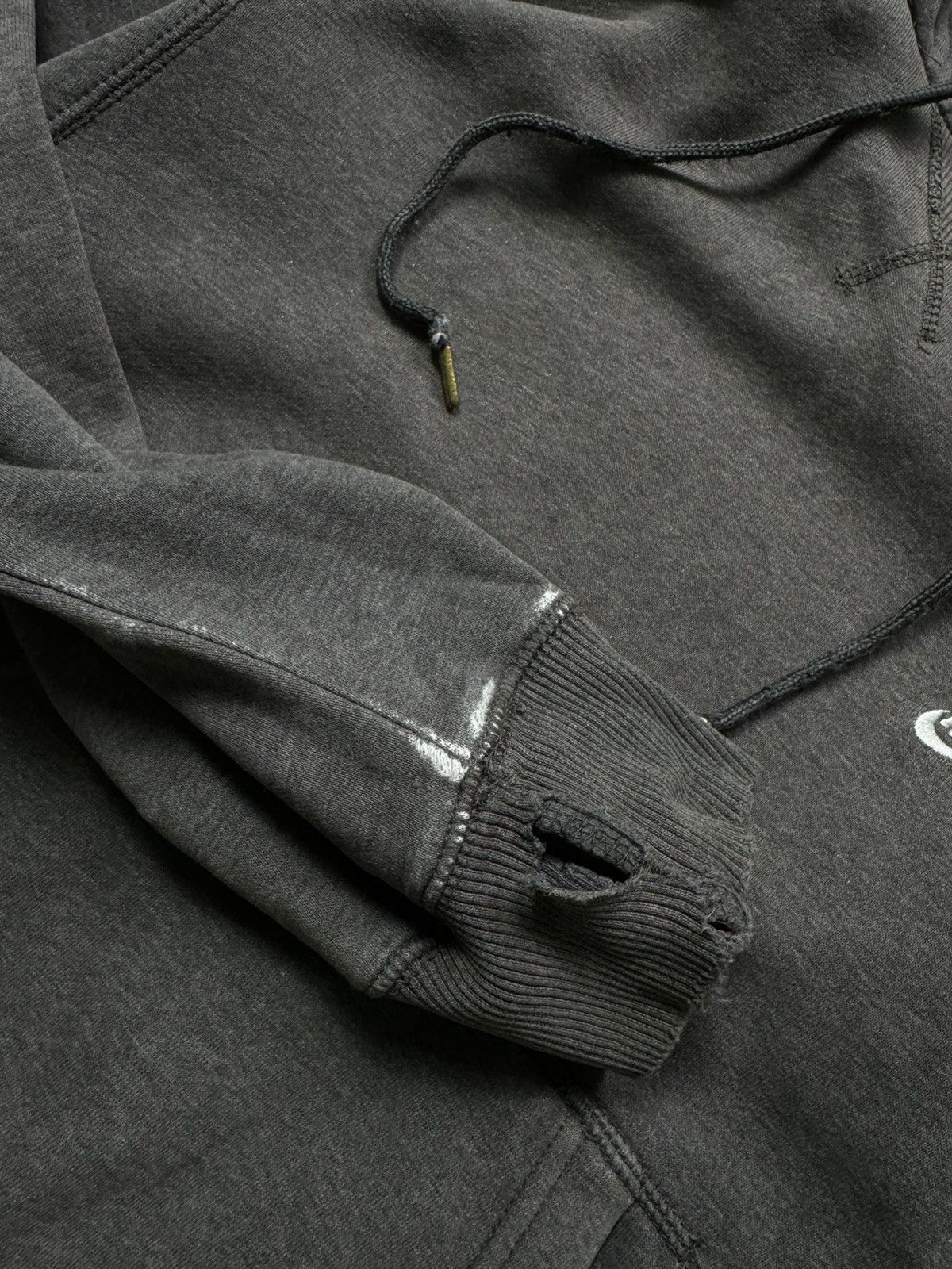 Nike × Vintage Vintage Nike Hoodie Swoosh Distressed Trashed Faded Y2K 90s Size US S / EU 44-46 / 1 - 6 Thumbnail