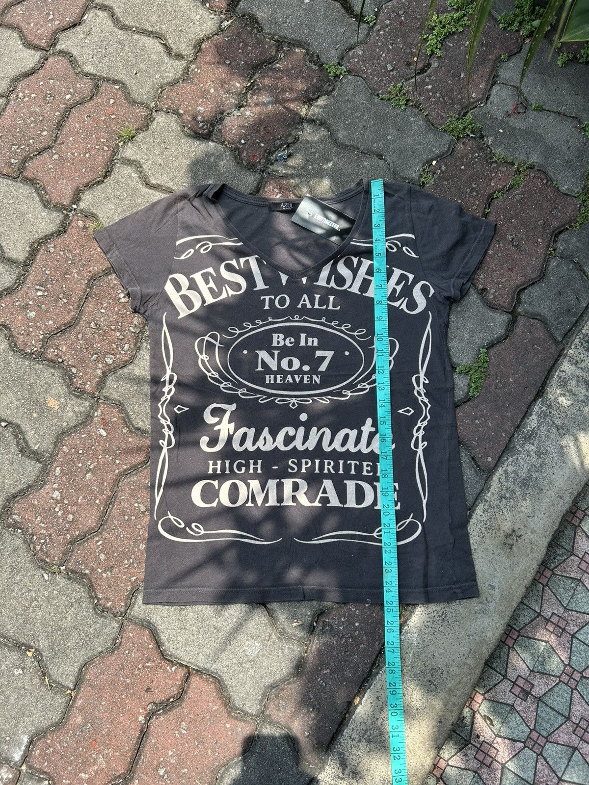 Japanese Brand Azul By Moussy Jack Daniels Whiskey Parody Tee Size M / US 6-8 / IT 42-44 - 11 Thumbnail