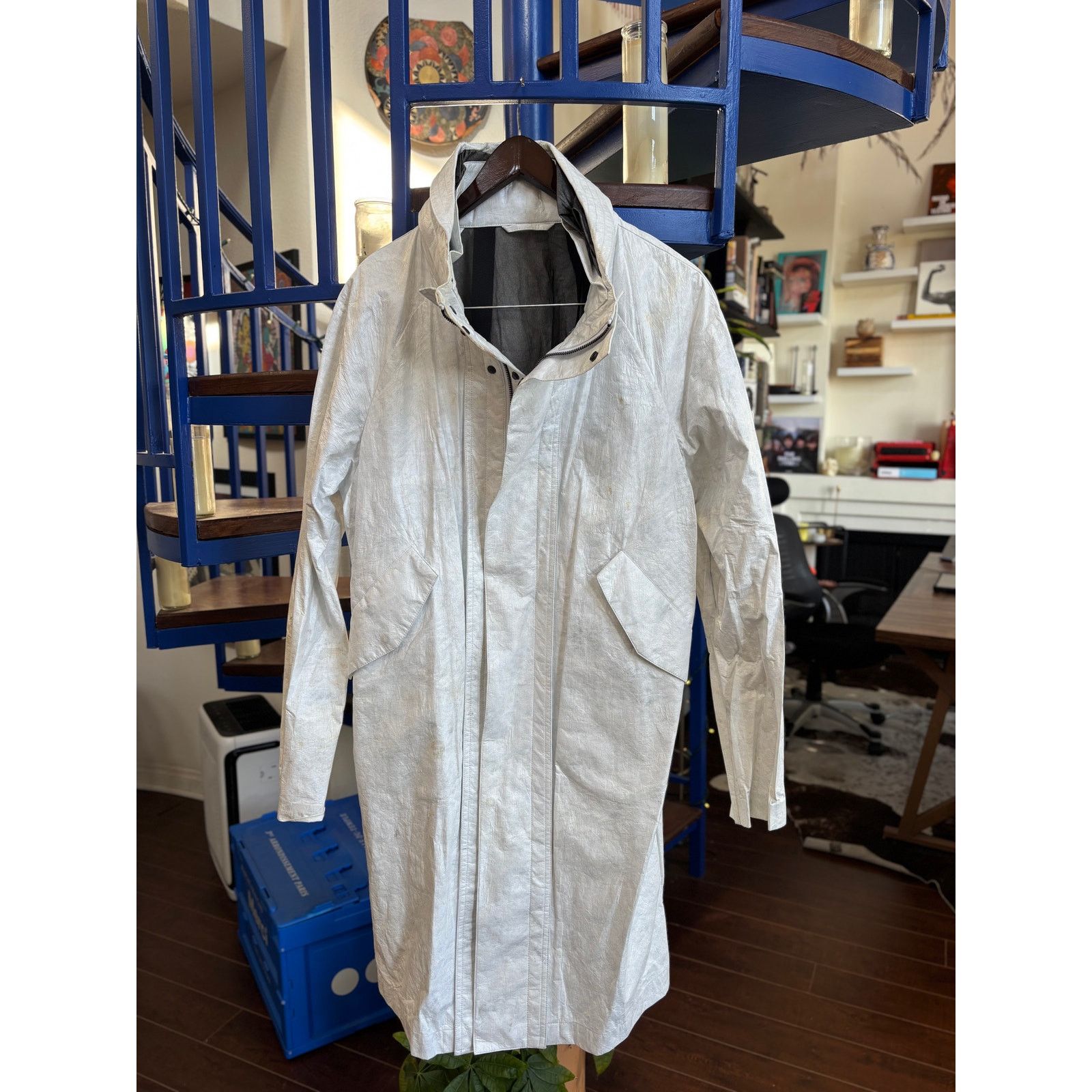 Filippa K Filippa K Grey Lightweight Technical Coat Size L Size US L / EU 52-54 / 3 - 1 Thumbnail