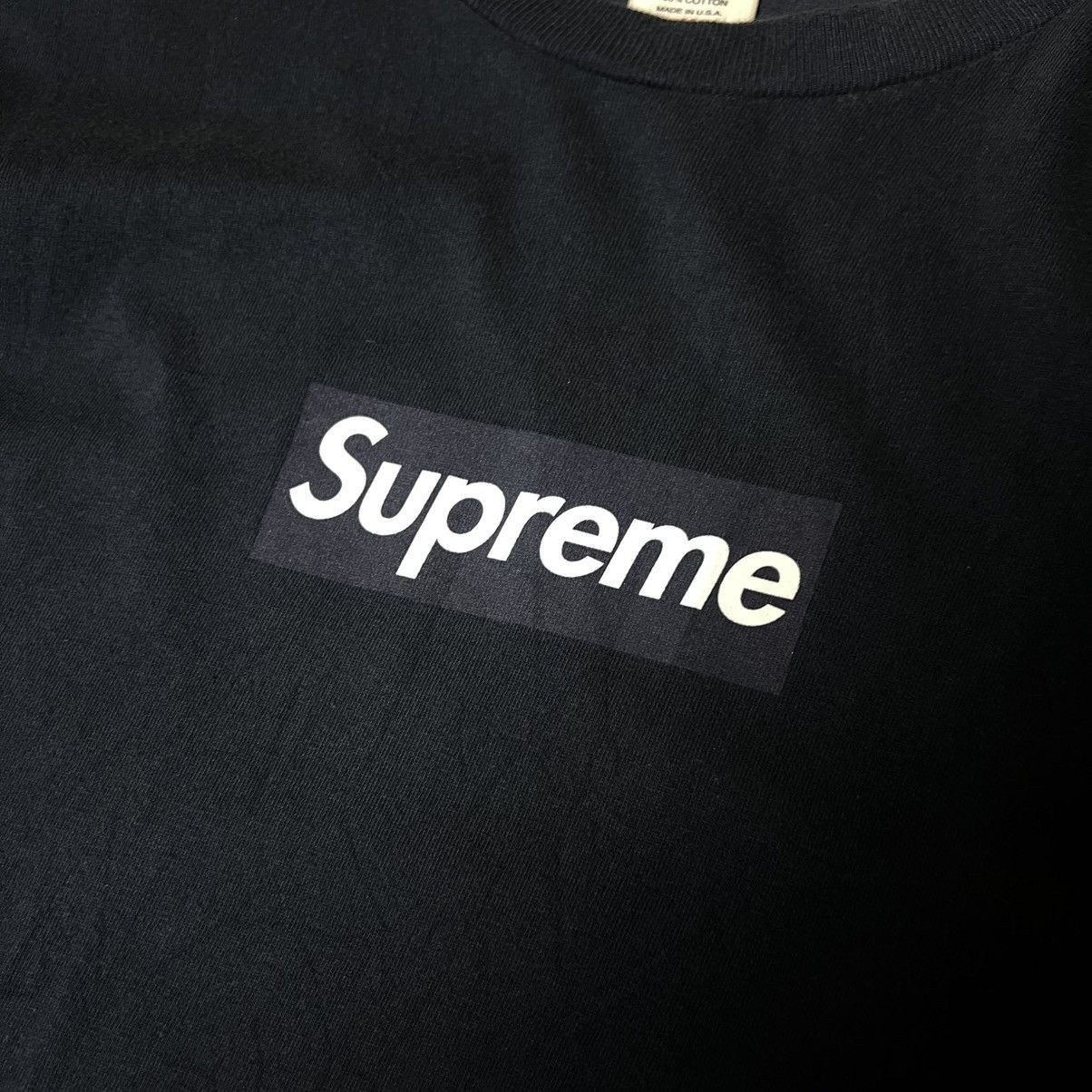 Supreme Supreme Navy Blue Box Logo L/S Size US M / EU 48-50 / 2 - 2 Thumbnail