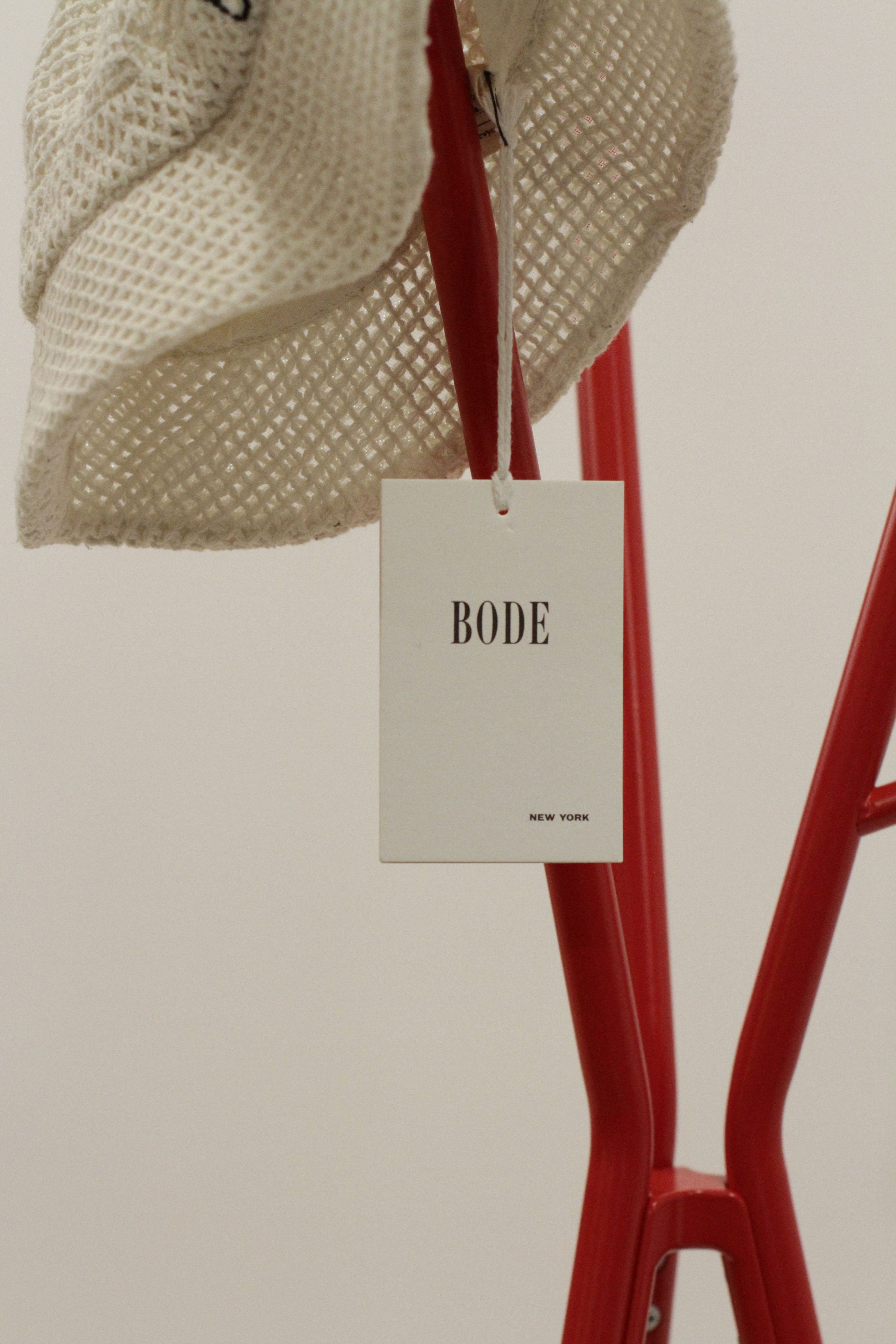 Bode White Mesh Bucket Hat Size ONE SIZE - 5 Thumbnail