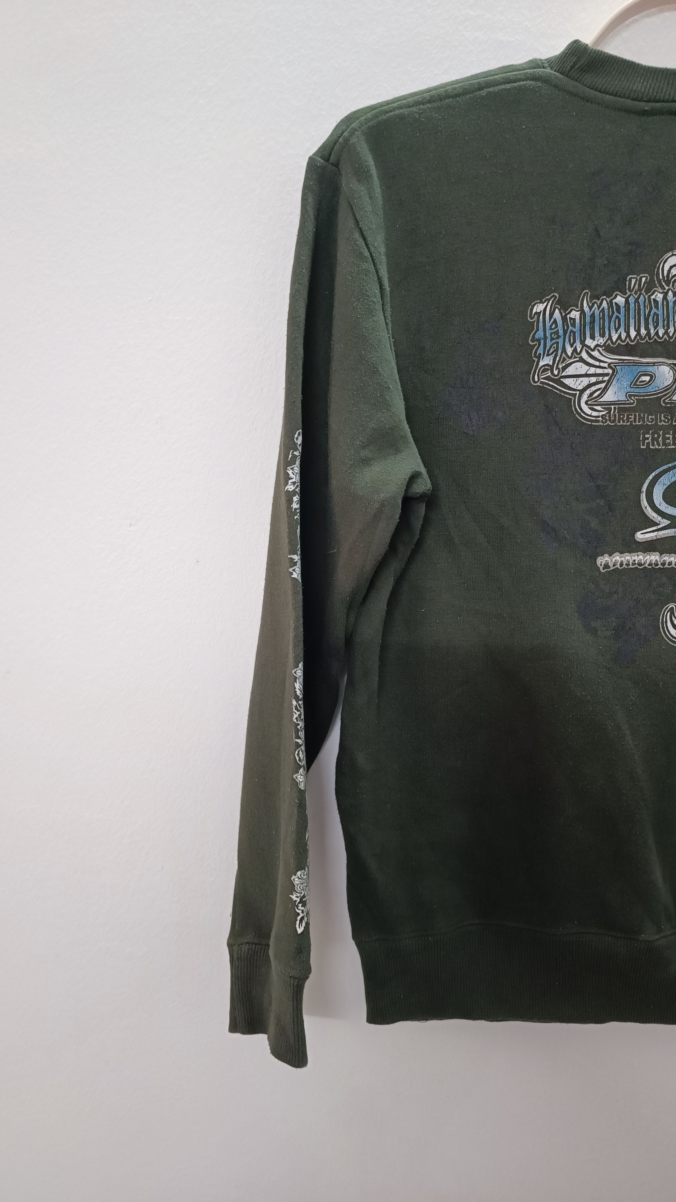 Vintage Cross Graffiti Piko Hawaiian Longboarders Sweatshirts Size US M / EU 48-50 / 2 - 10 Thumbnail