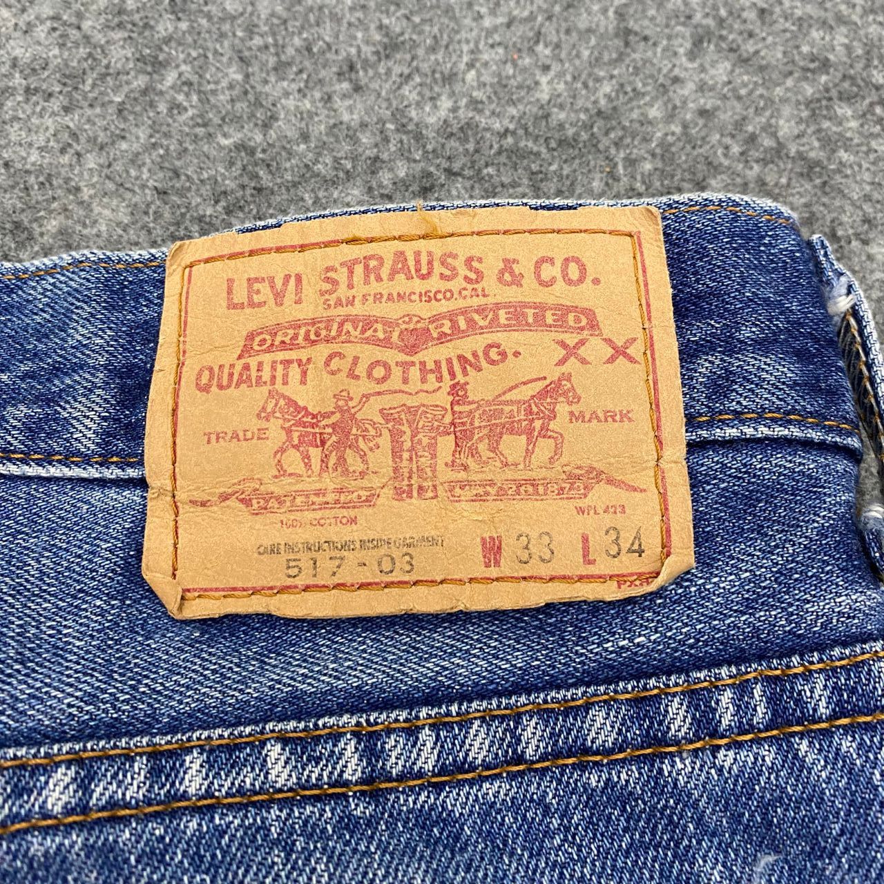 Japanese Brand 💥Flare💥Vintage Levis Flare Denim Size US 33 - 18 Thumbnail
