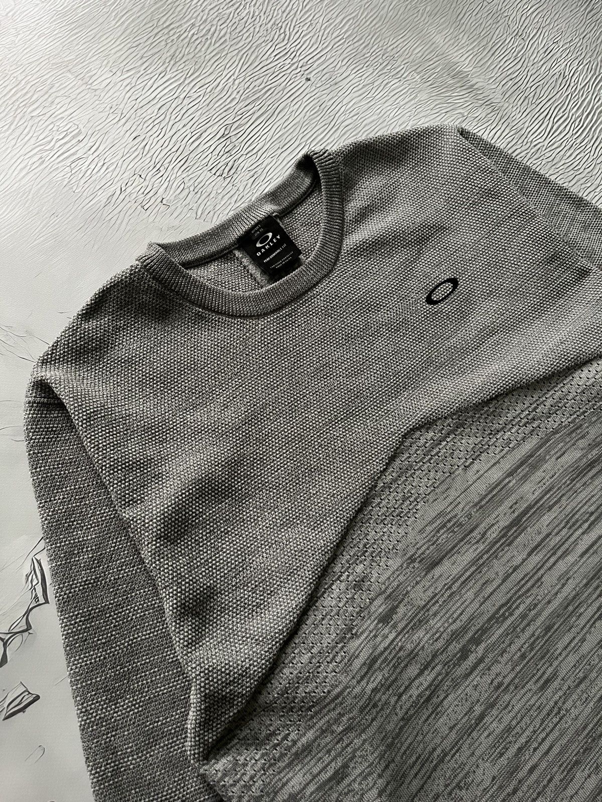 Oakley Oakley Long Sleeve Thermo Japanese Brand Streetwear Gray Size US XL / EU 56 / 4 - 4 Thumbnail