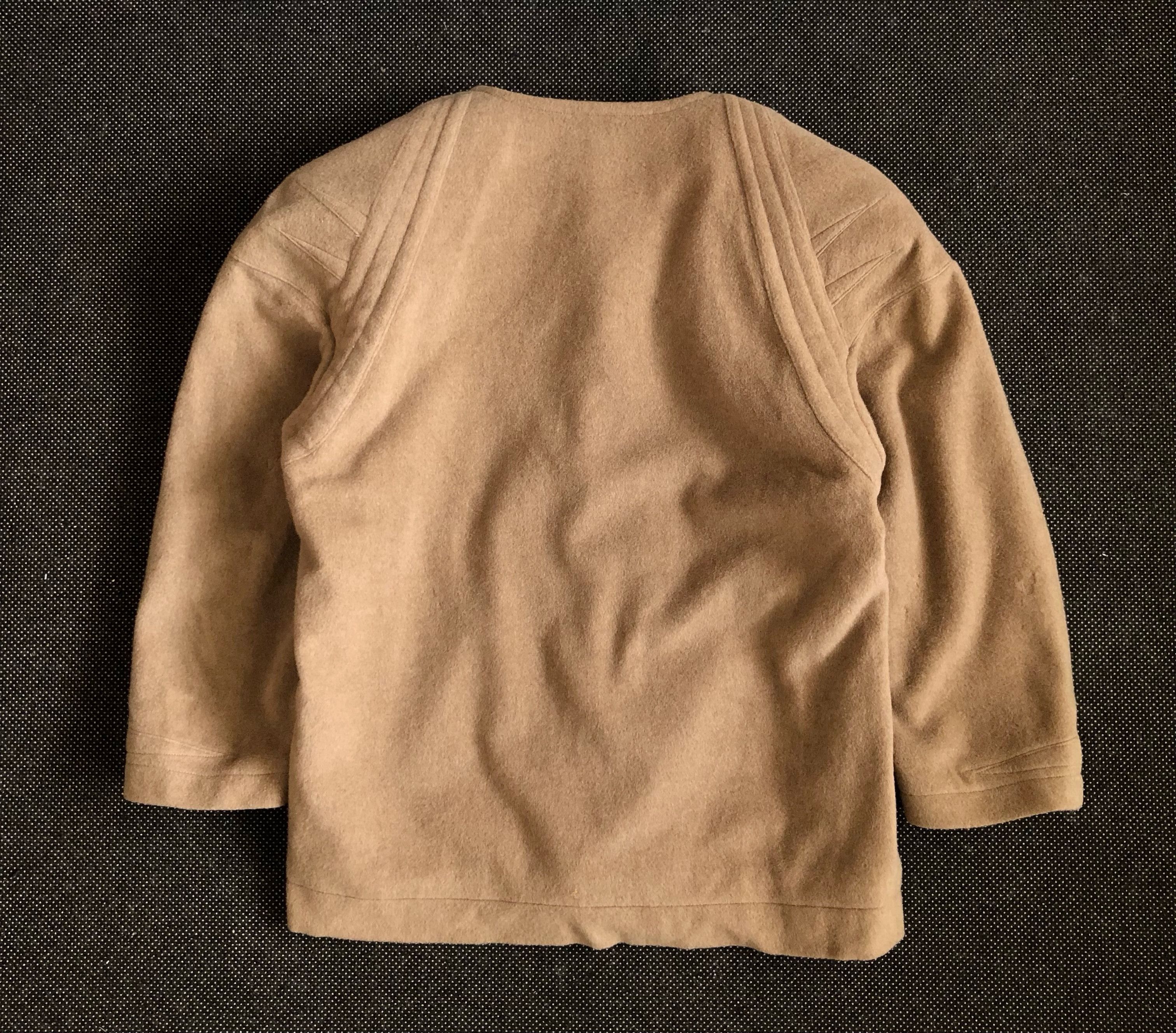 Thierry Mugler RARE🔥80’S CASHMERE WOOL COLLARLESS CARDIGAN JACKET Size M / US 6-8 / IT 42-44 - 3 Thumbnail