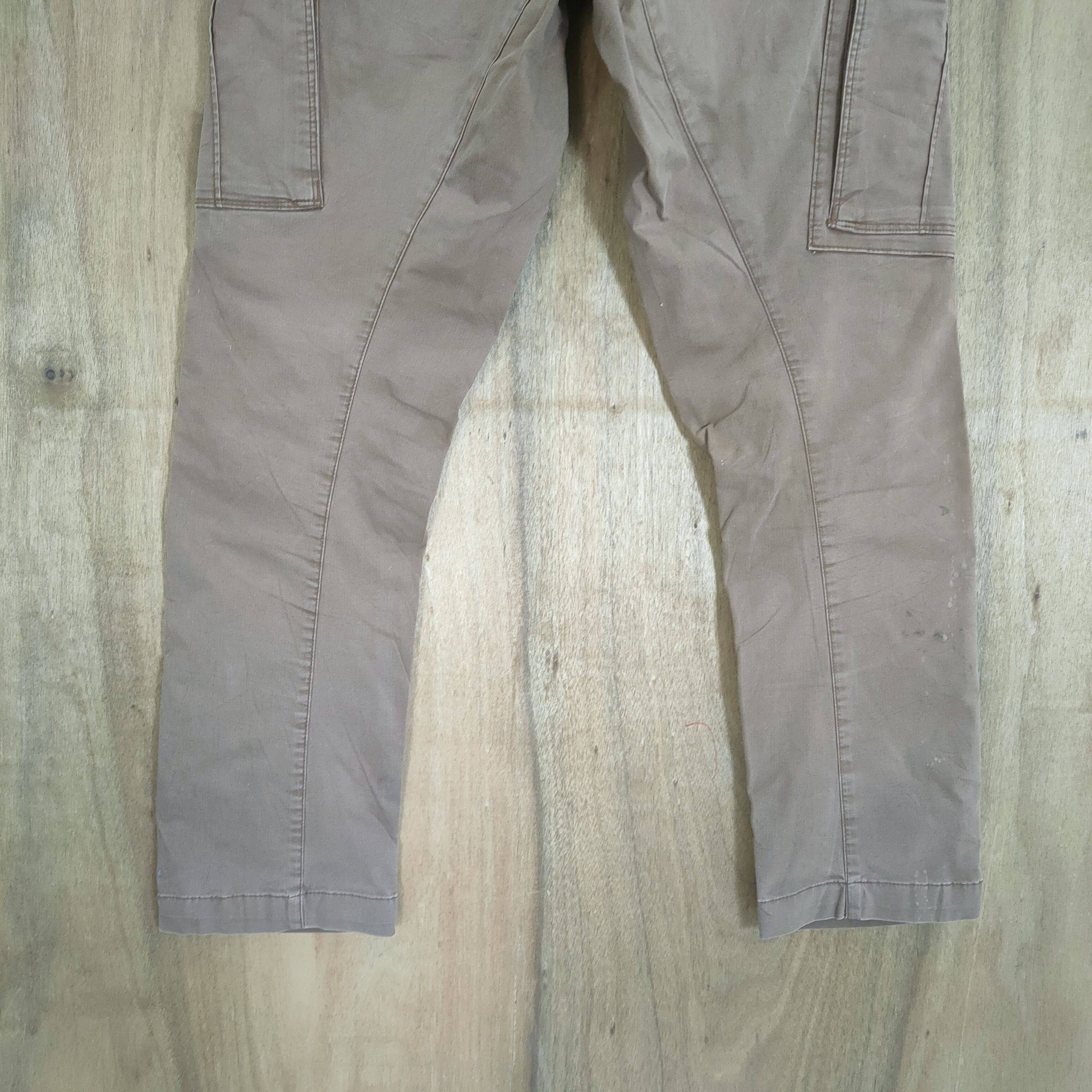 Japanese Brand VINTAGE GENBA BROWN FADED CARGO PANTS Size US 30 / EU 46 - 10 Thumbnail