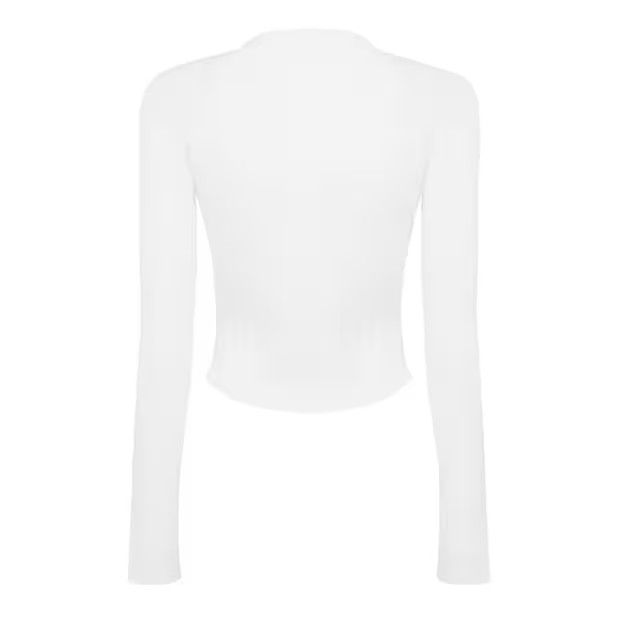 Balmain o1g2r1mq0924 Crop Button Cardigan in Blanc Size XS / US 0-2 / IT 36-38 - 2 Thumbnail