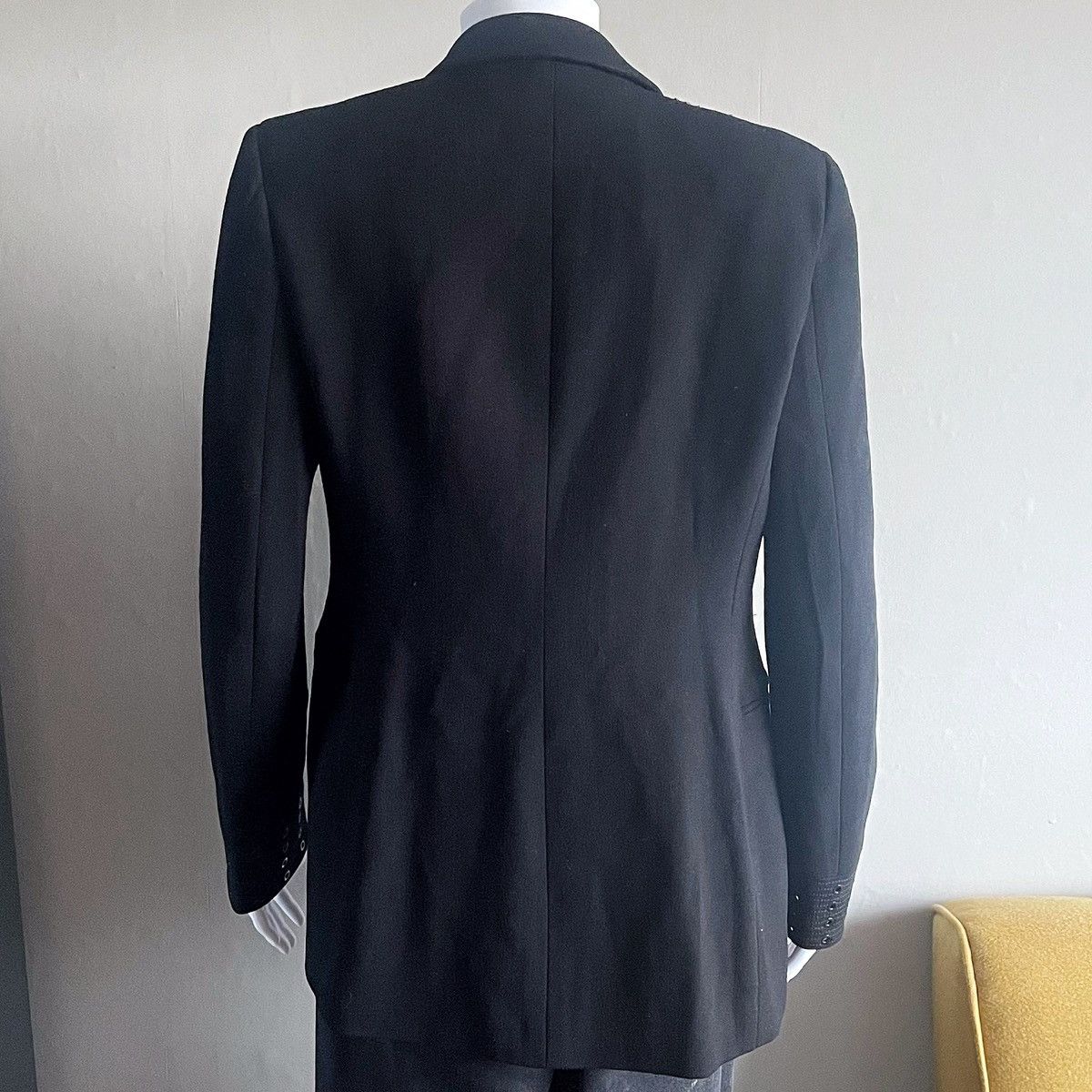 Emilio Pucci Emilio Pucci Virgin Wool Blazer Jacket Black Size M / US 6-8 / IT 42-44 - 3 Thumbnail