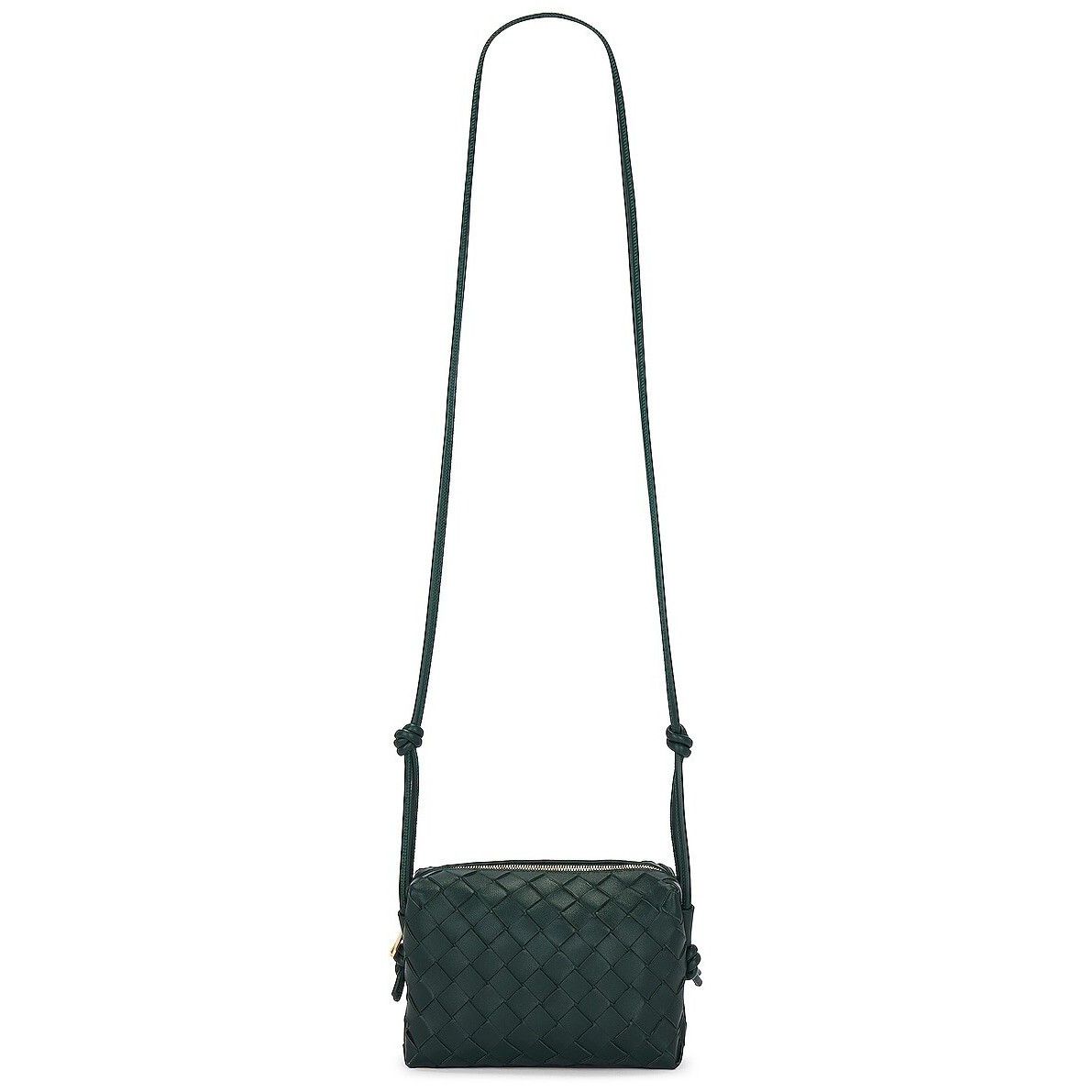 Bottega Veneta Loop Mini $2300 Emerald Green Intrecciato Cro