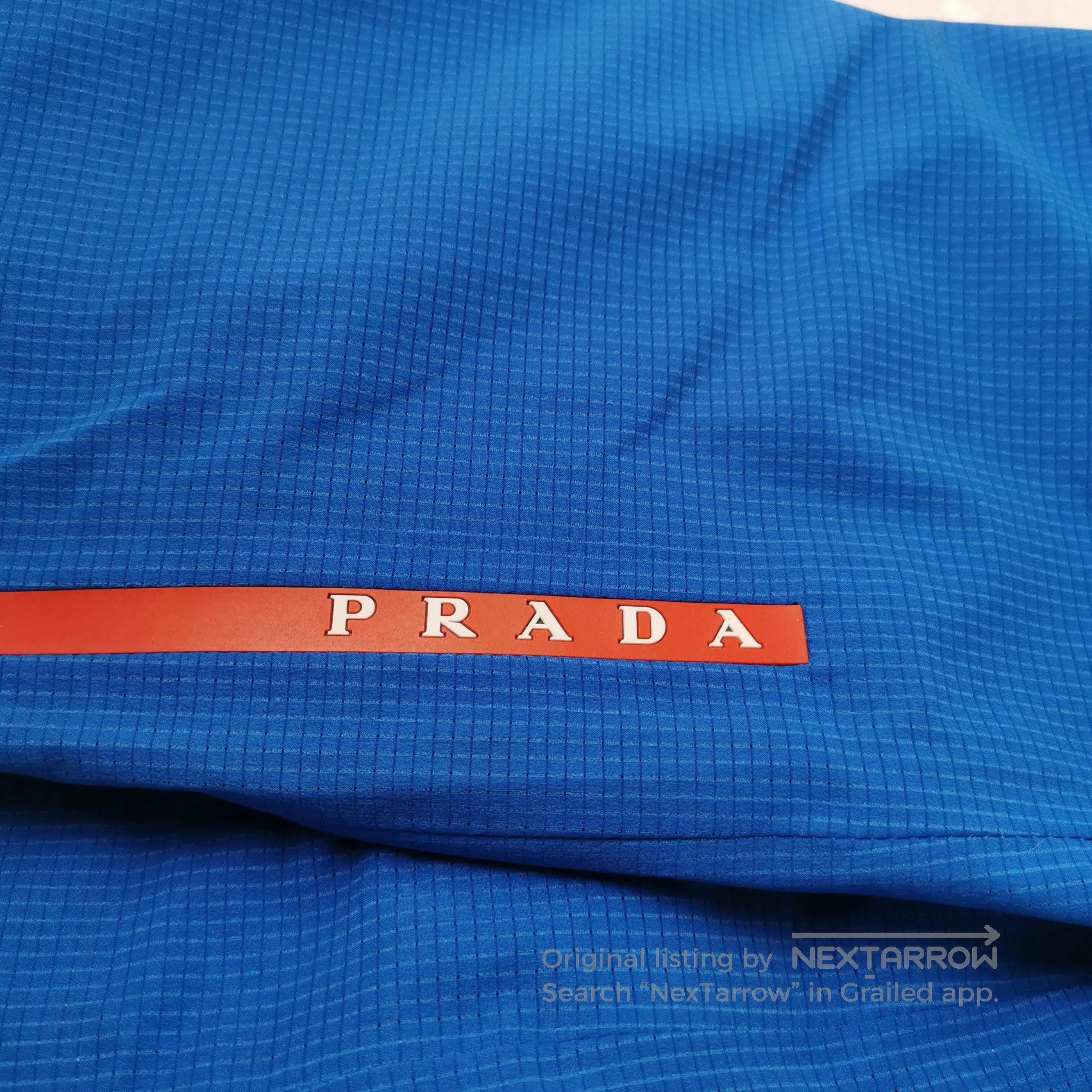 Prada Prada Logo Athletic Shorts in Blue . Size 23" - 1 Thumbnail