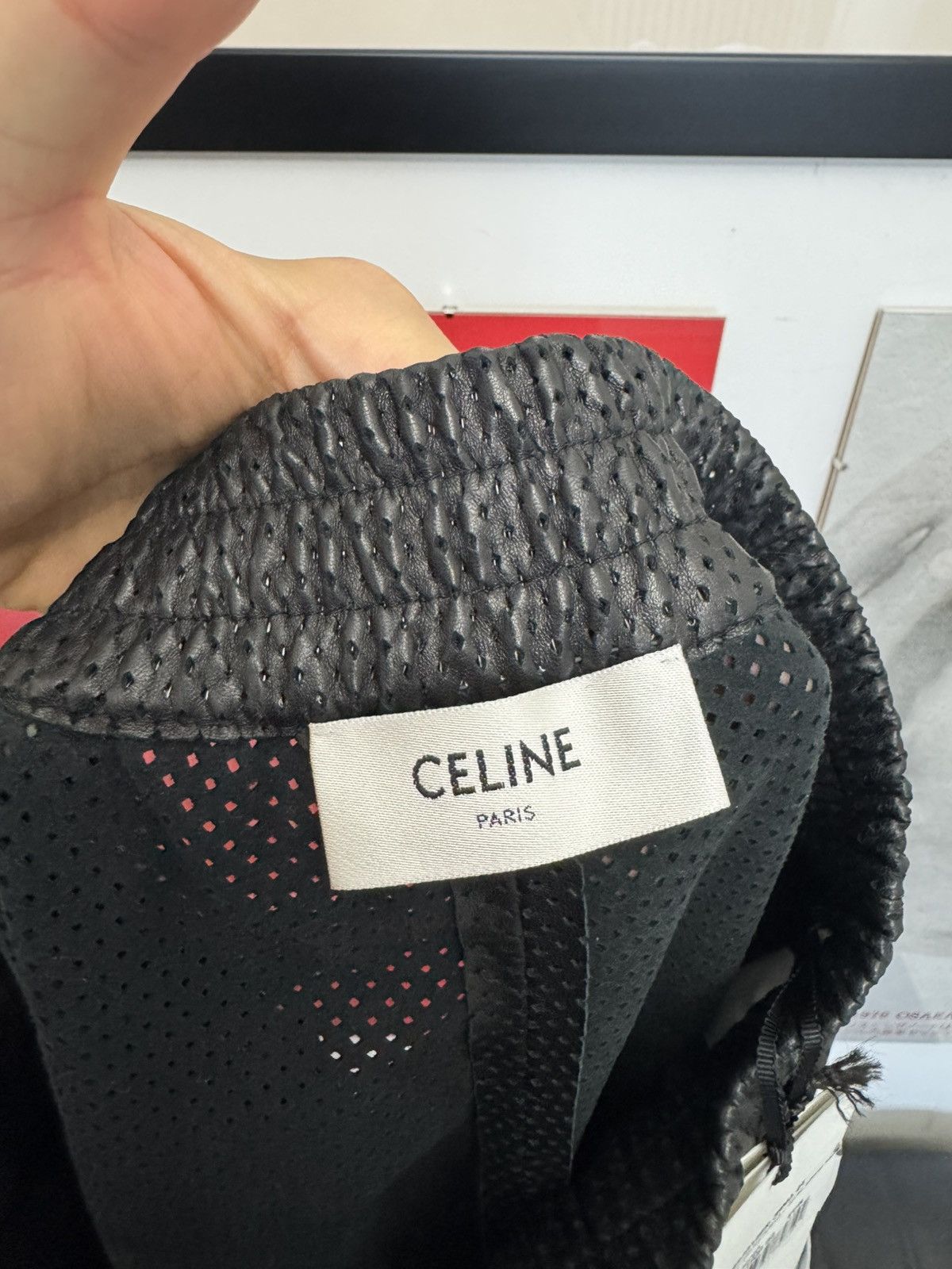Celine Celine Paris Lambskin Leather Logo Designer Shorts Luxury Size US 30 / EU 46 - 7 Thumbnail