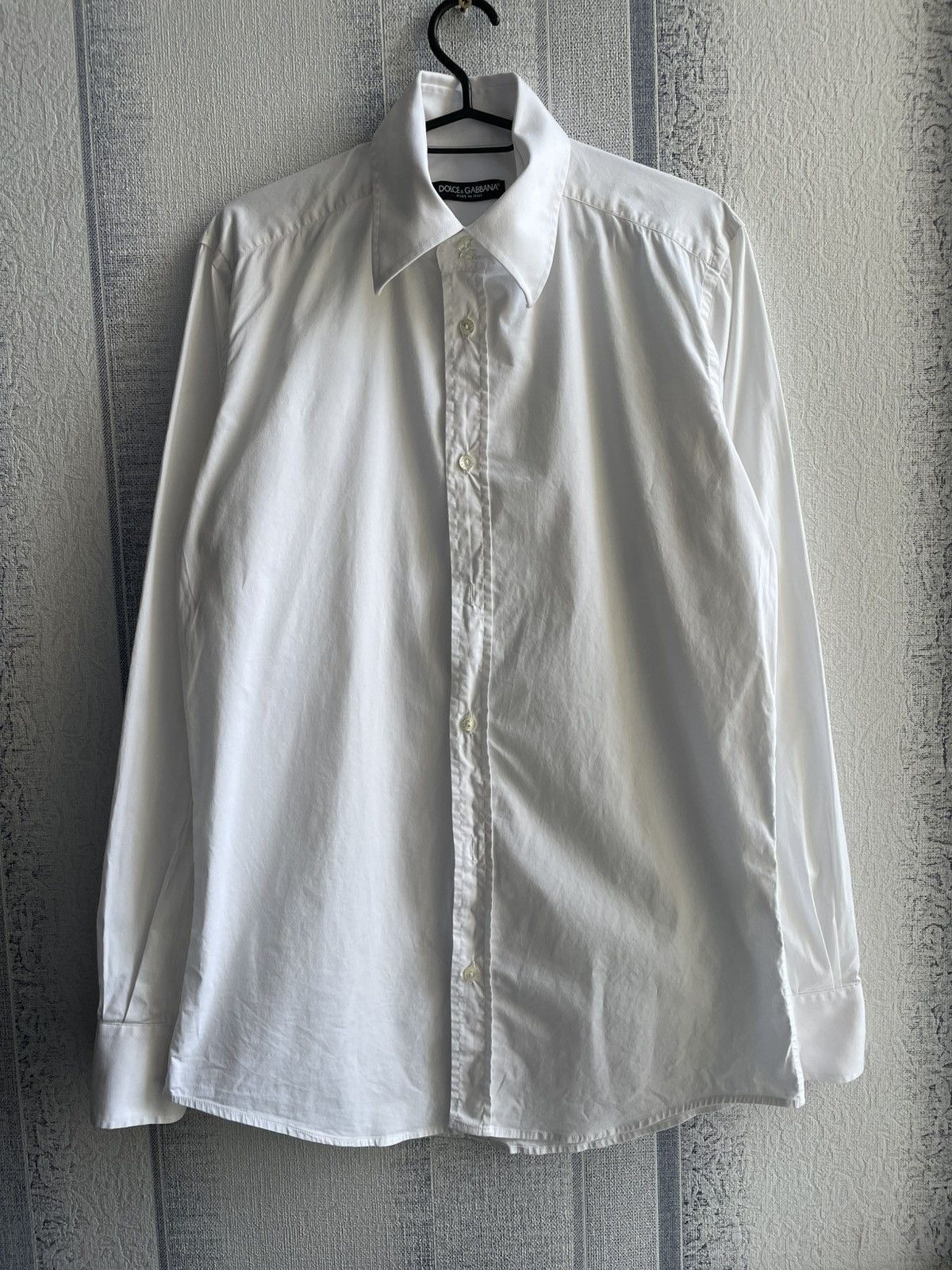 Dolce & Gabbana Dolce&Gabbana Mens White long sleeve shirt size 41 Size 40R - 1 Thumbnail