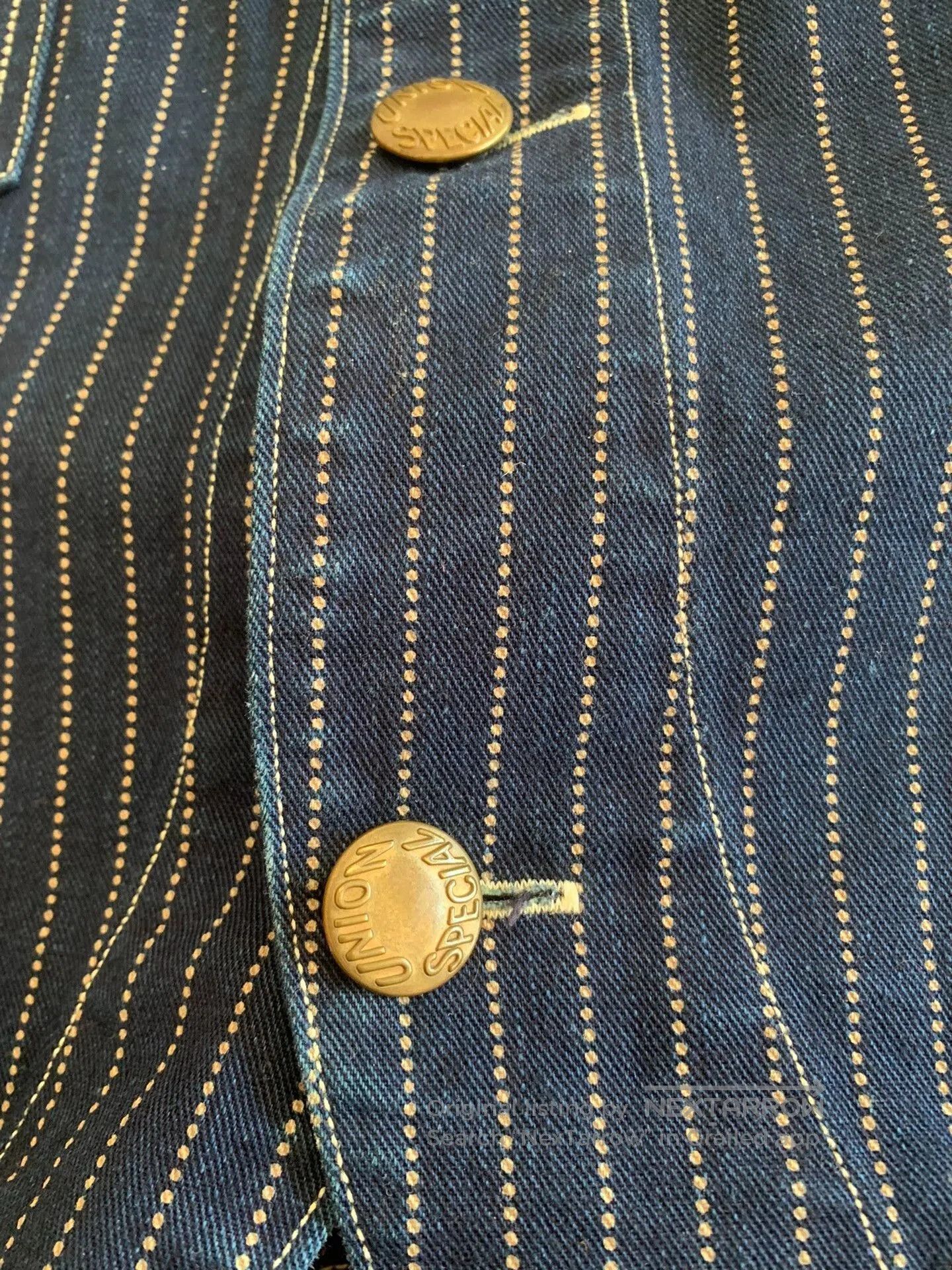 Freewheelers FREEWHEELERS WABASH Stripe Work Vest. Size US XS / EU 42 / 0 - 9 Thumbnail