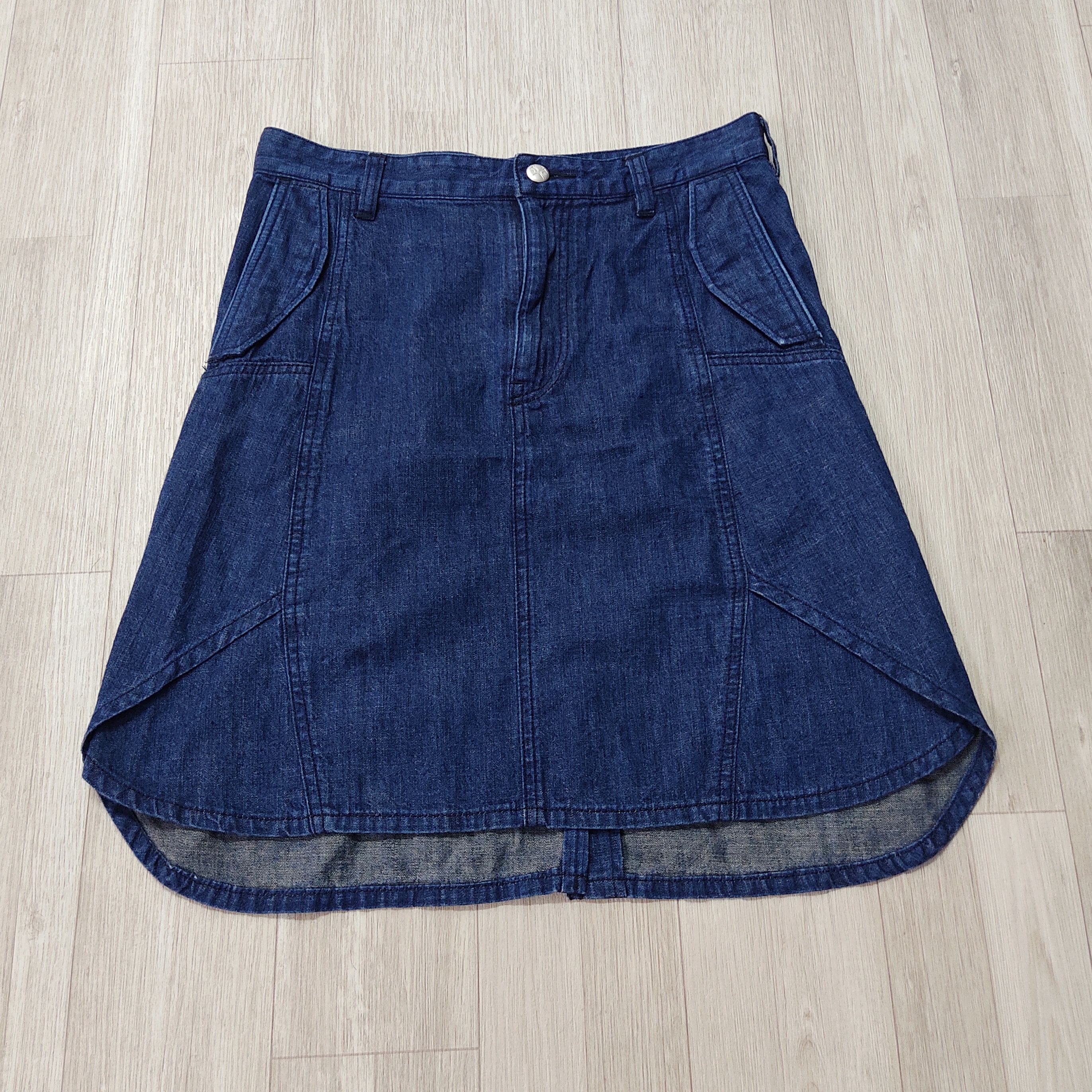 Japan Blue White Mountaineering 2014SS Denim Blue Short Skirts Size 29" - 5 Thumbnail