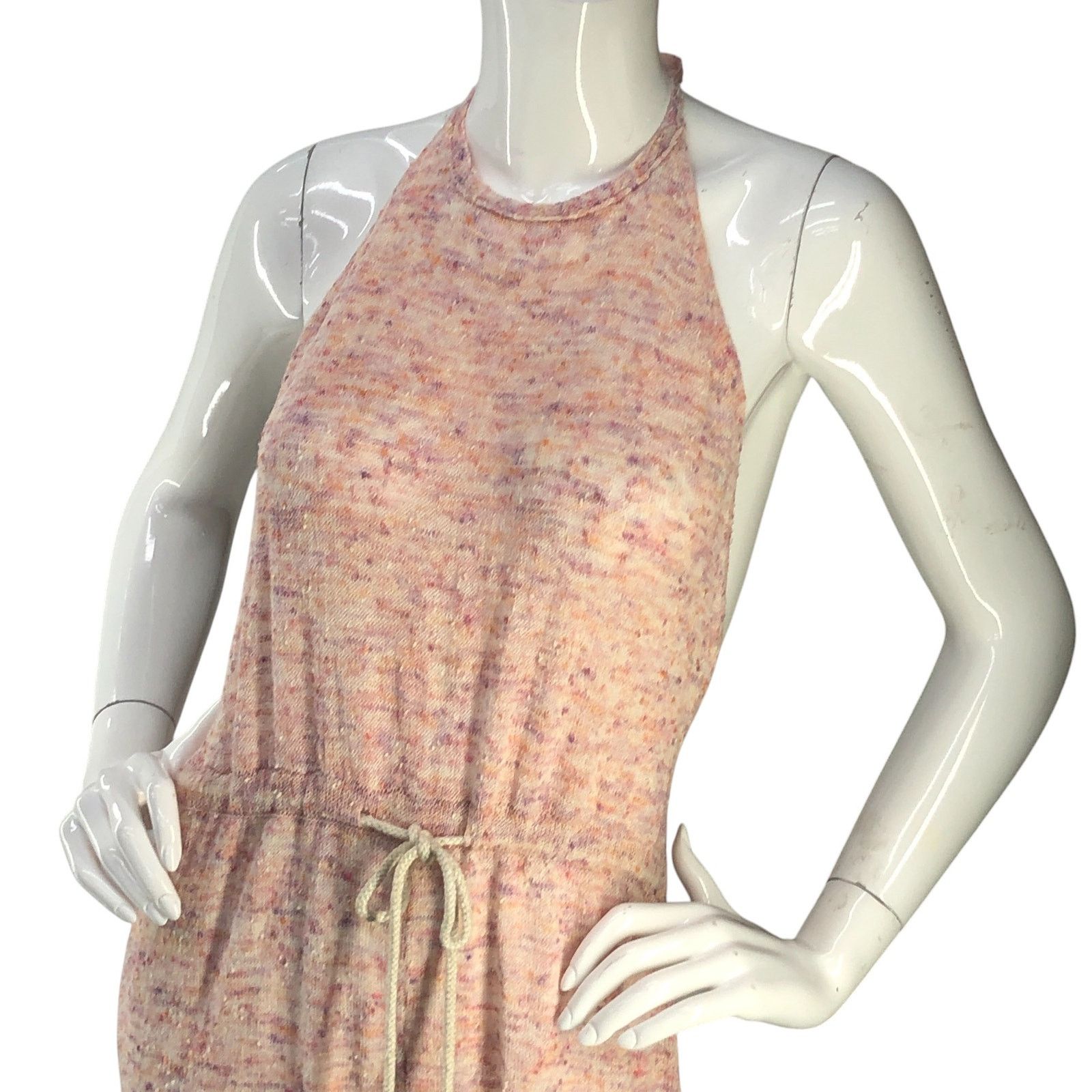 Free People Free People Size S Jumpsuit Jogger Backless Halter Flecked Size 34" / US 12 / IT 48 - 2 Thumbnail