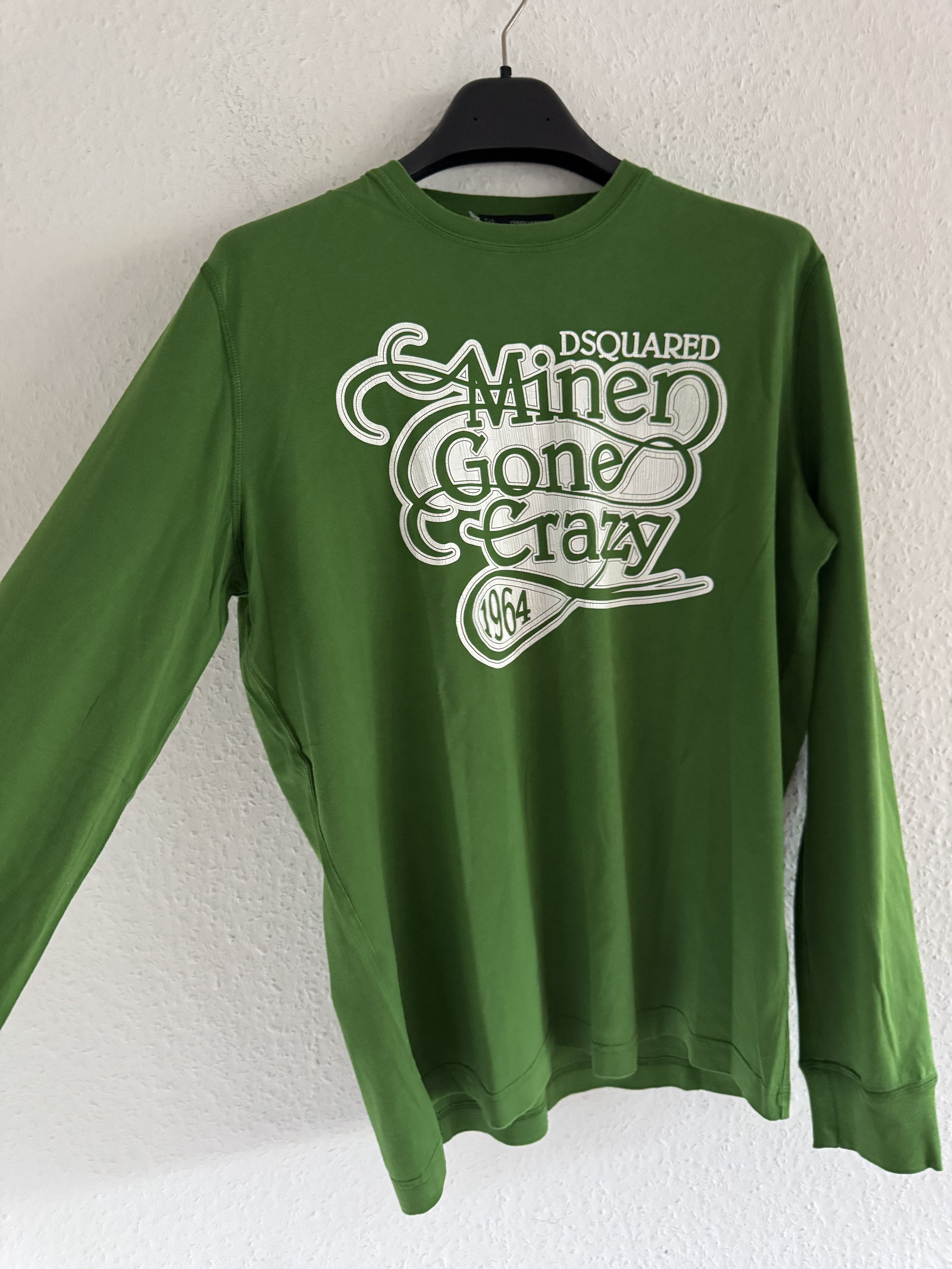Dsquared2 Miner Gone Crazy Long Sleeve T-Shirt Size US XL / EU 56 / 4 - 4 Thumbnail
