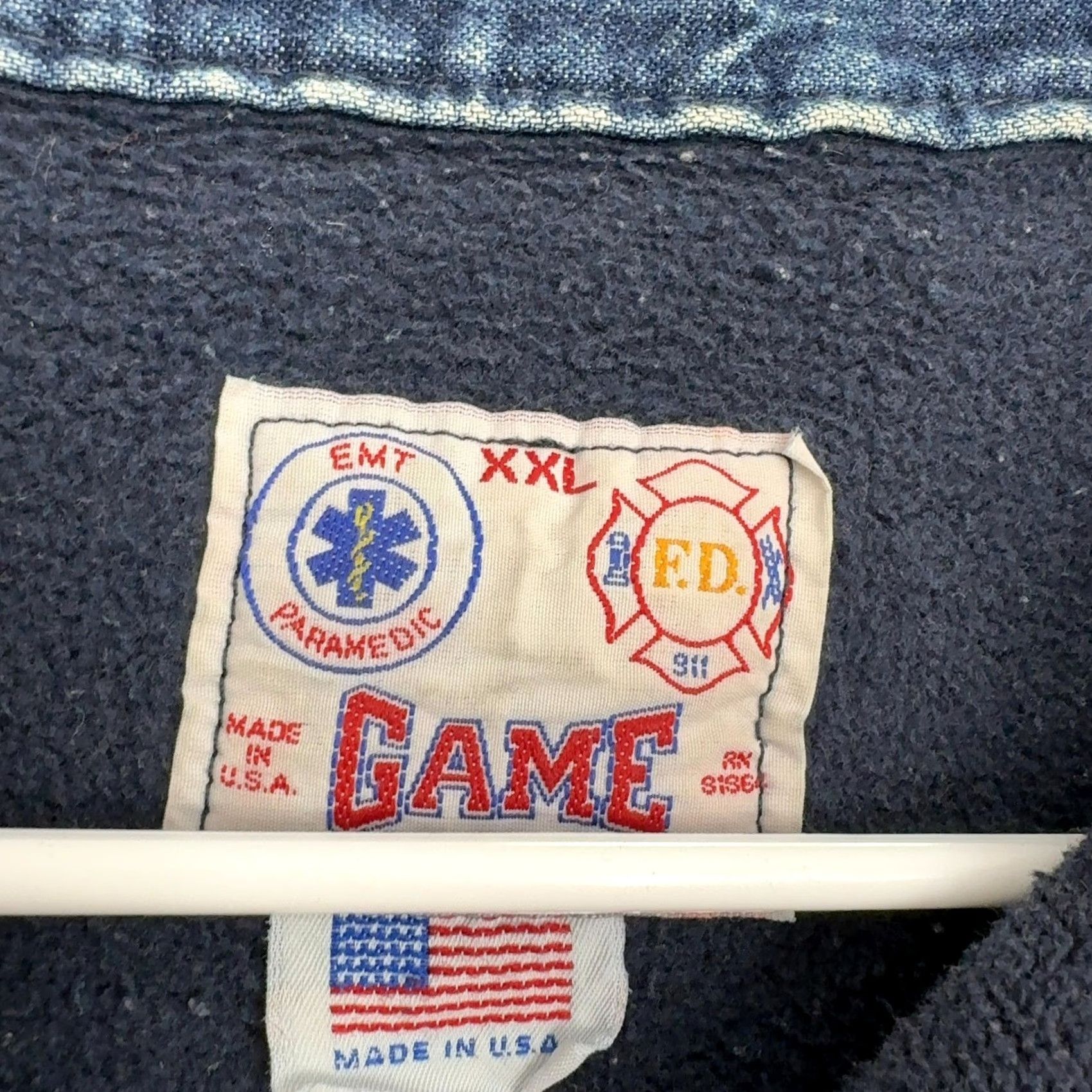 Vintage VINTAGE Chicopee Fire Dept MA Quarter Zip Sweatshirt Men XXL Blue Workwear Style Size US XXL / EU 58 / 5 - 4 Thumbnail