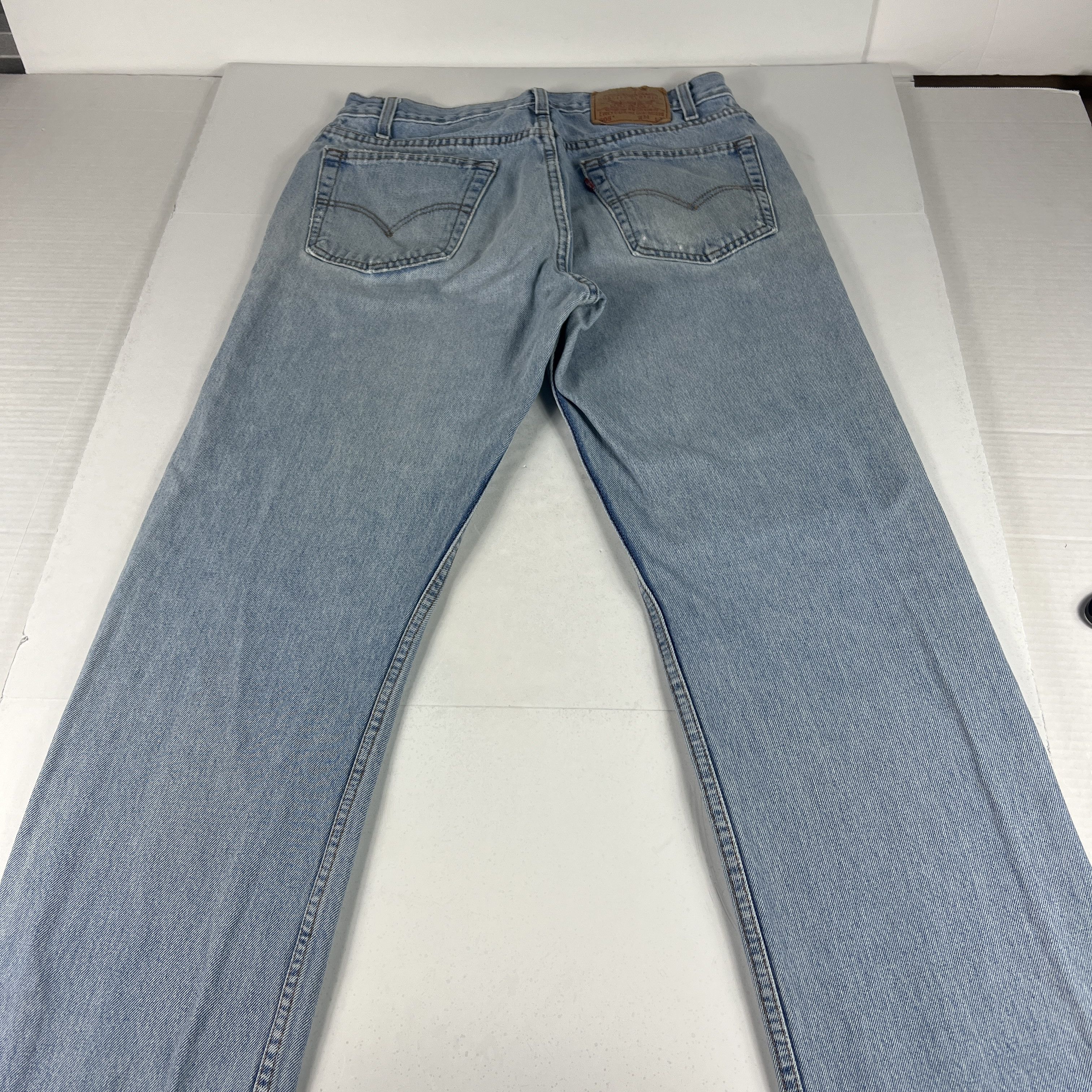 Levi's × Vintage Y2K Levi's Jeans 505 Straight Blue Faded Grunge Cotton Denim Size US 33 - 16 Thumbnail
