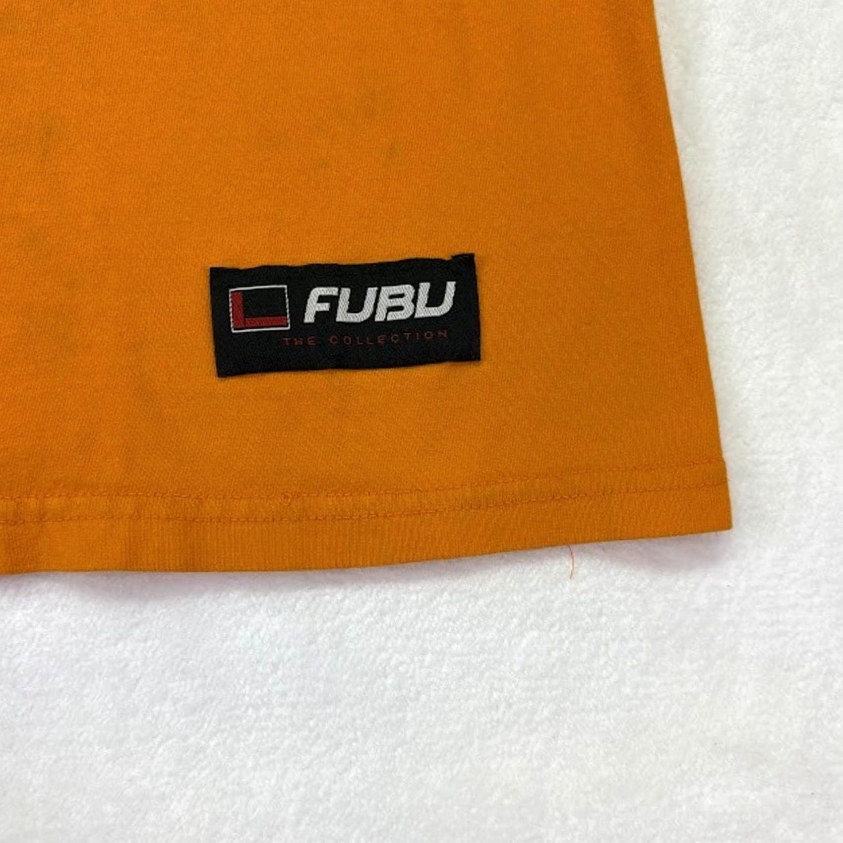 Fubu VINTAGE FUBU Orange T-Shirt Sports Edition XL Crew Neck Graphic Print Mens 90s Hip Hop Size US XL / EU 56 / 4 - 4 Thumbnail