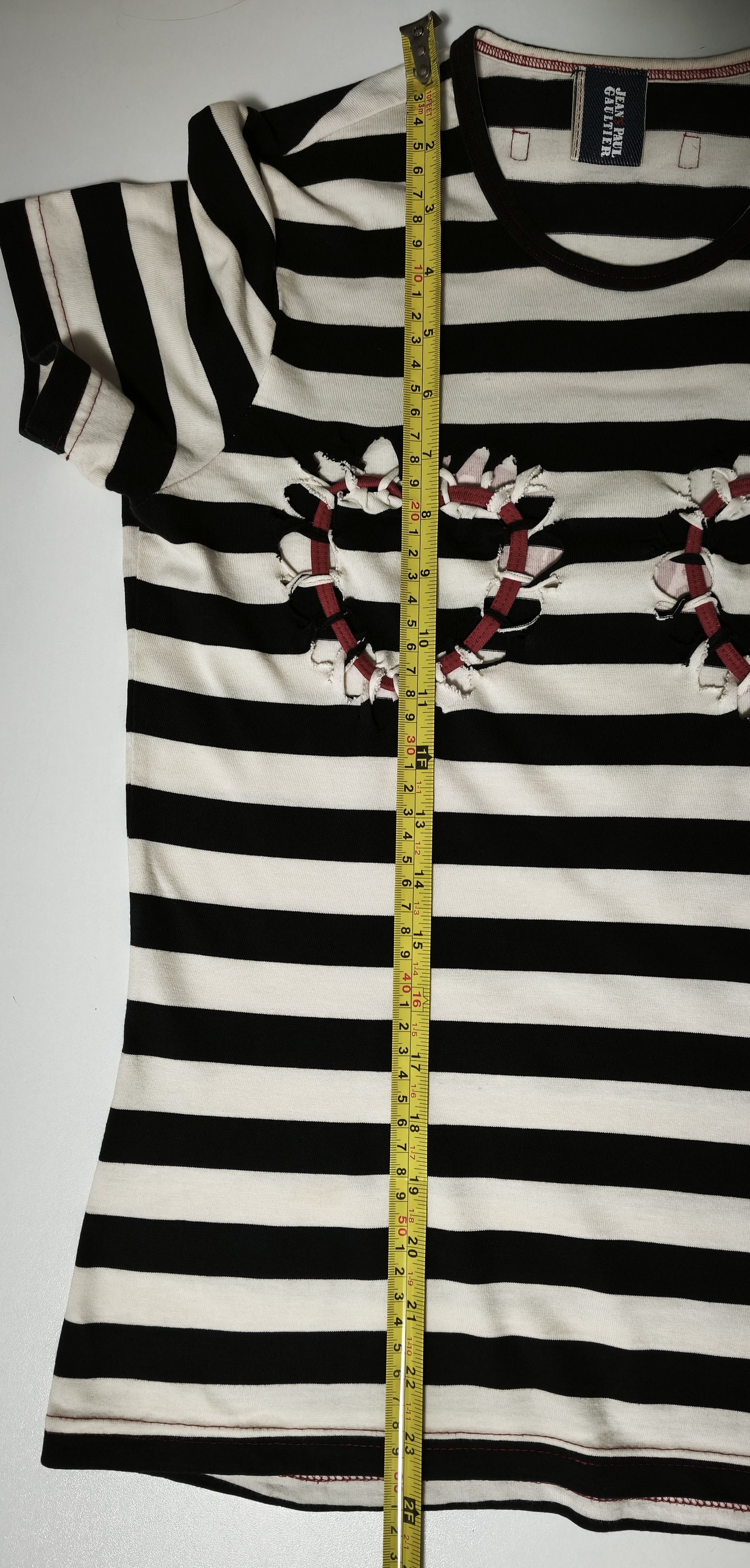 Jean Paul Gaultier Two red cord hearts top - Do you think I'm sexy? Size S / US 4 / IT 40 - 20 Thumbnail