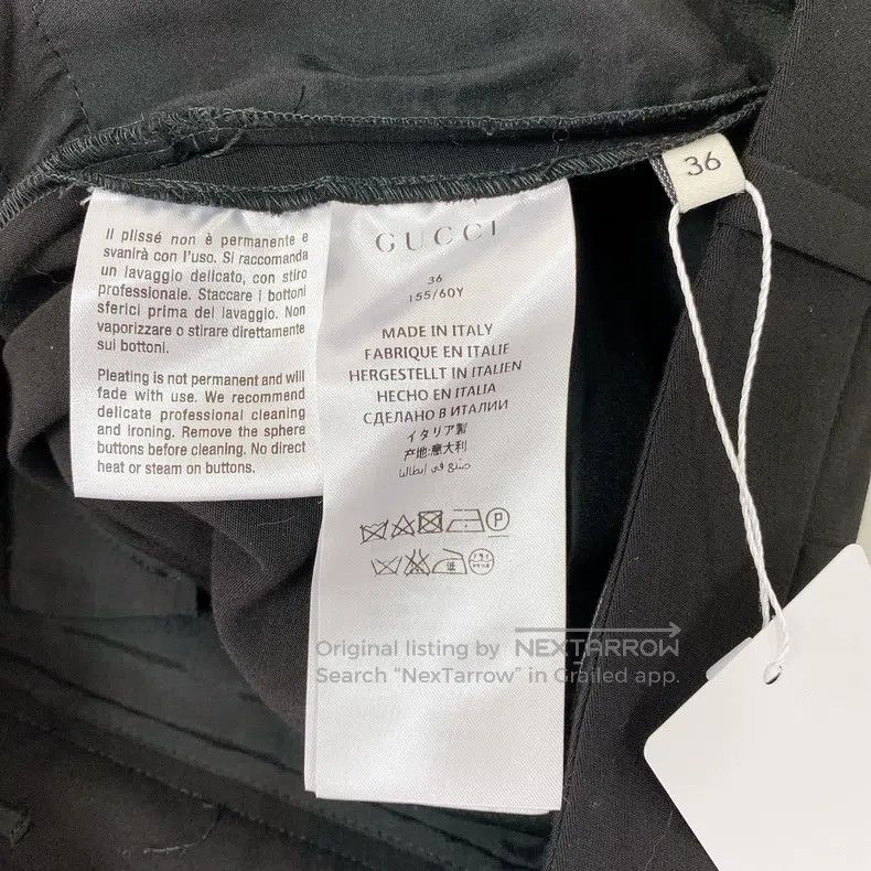 Gucci Gucci Black casual pants Size 24" / US 00 / IT 34 - 7 Thumbnail