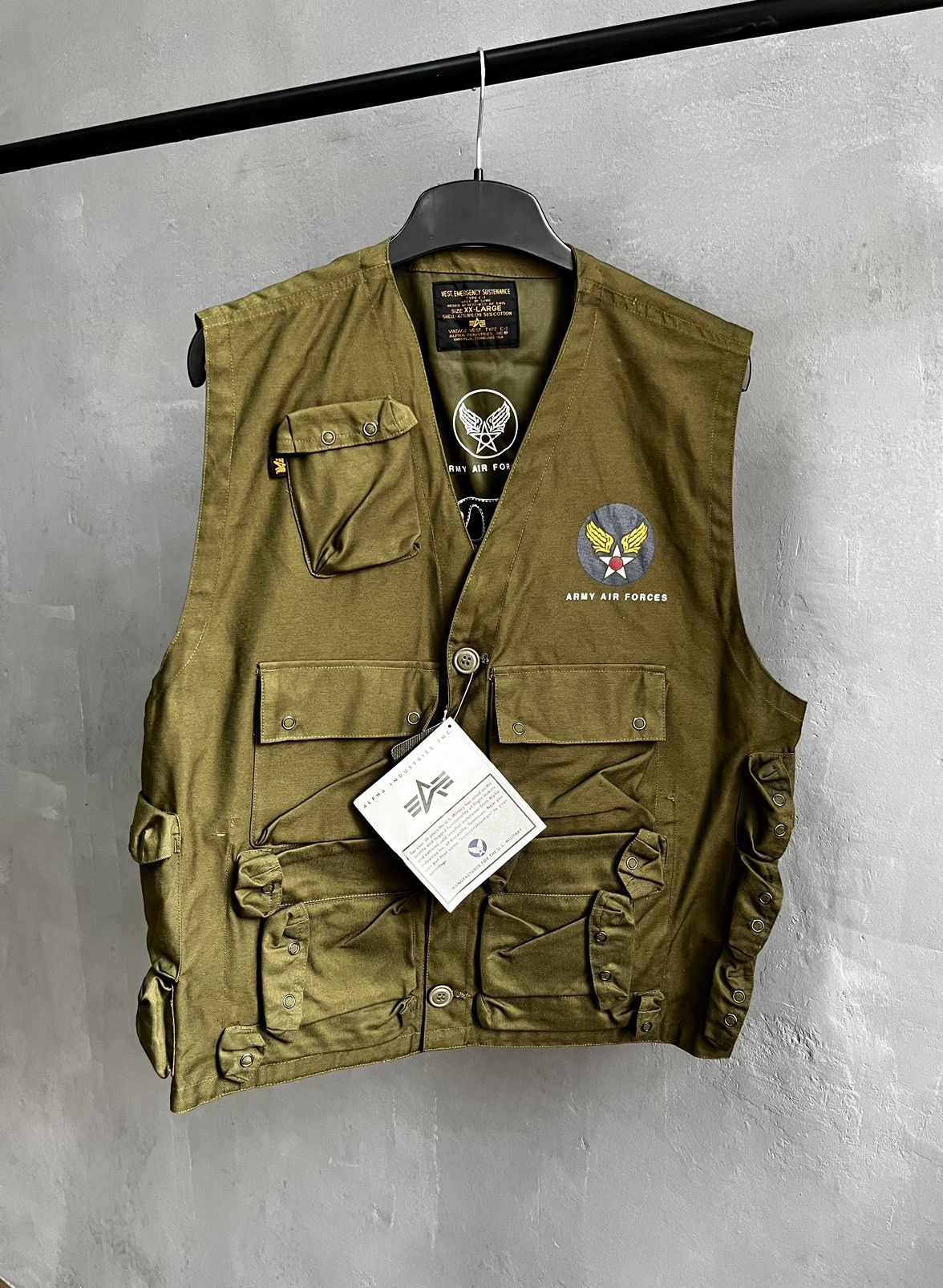 Alpha Industries × Japanese Brand Alpha Industries US Army Air Forces vest Size US XXL / EU 58 / 5 - 1 Thumbnail