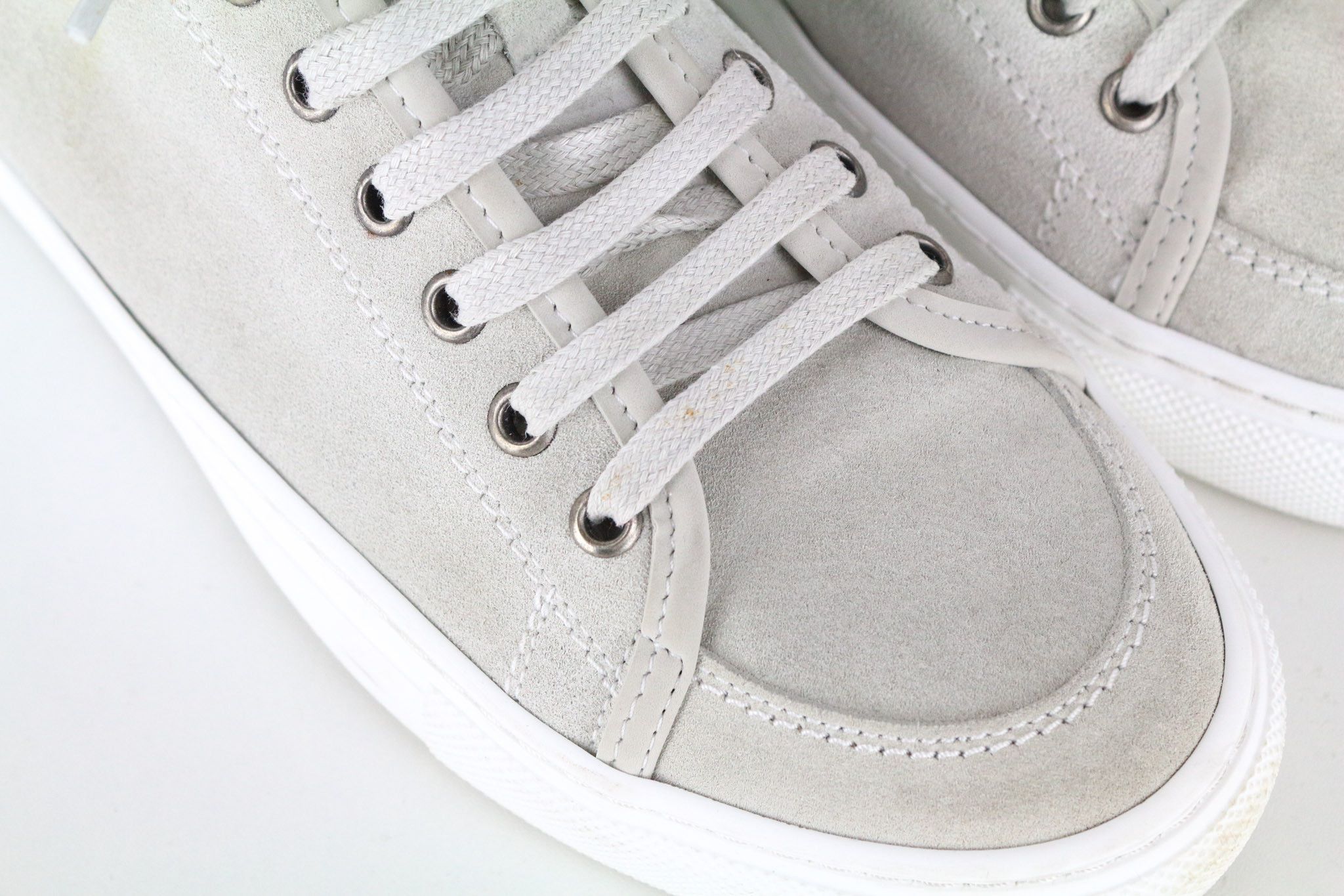 Suitsupply EU41 Grey Leather Suede Laced Low-Top 72748 Size US 8 / EU 41 - 8 Thumbnail