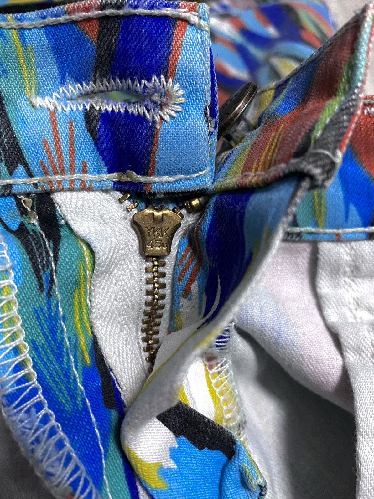 Current/Elliot Current/Elliott Full Printed Multicolour Arrow Stretch Jeans Size 25" / US 0 / IT 36 - 21 Thumbnail
