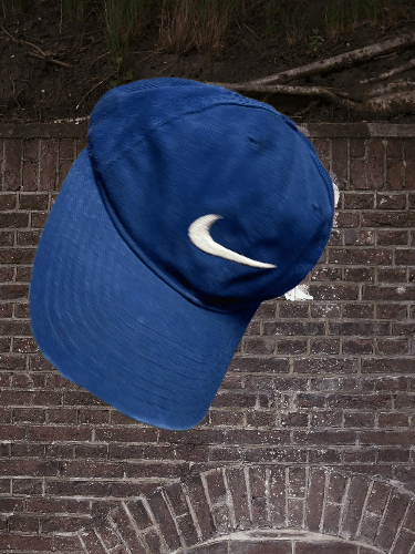 Nike × Vintage Nike cap vintage swoosh blue 90s Size ONE SIZE - 1 Thumbnail