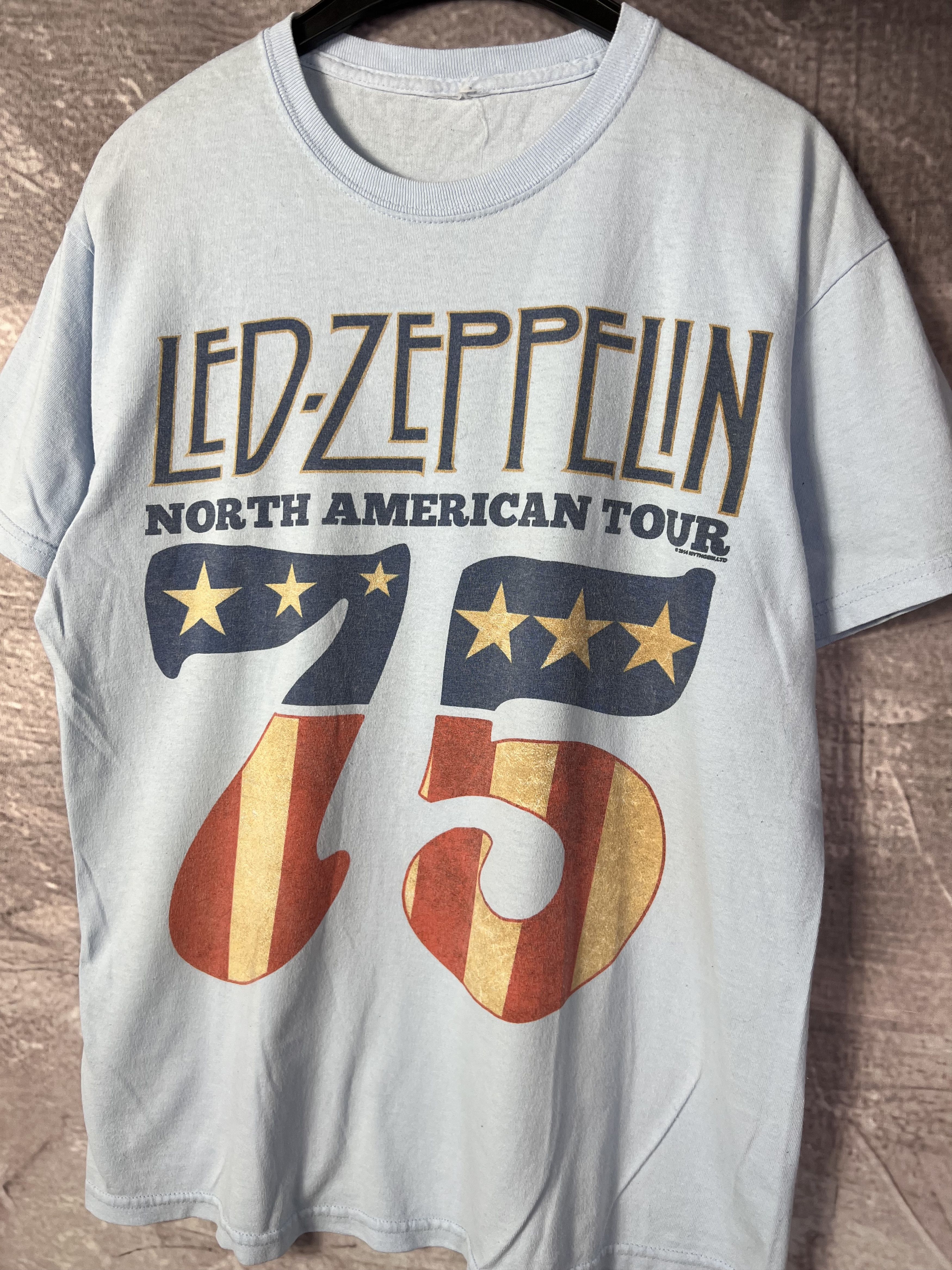 Band Tees × Led Zeppelin × Vintage Led Zeppelin 2014 North American Tour Myth Gem T-shirt Size US M / EU 48-50 / 2 - 3 Thumbnail