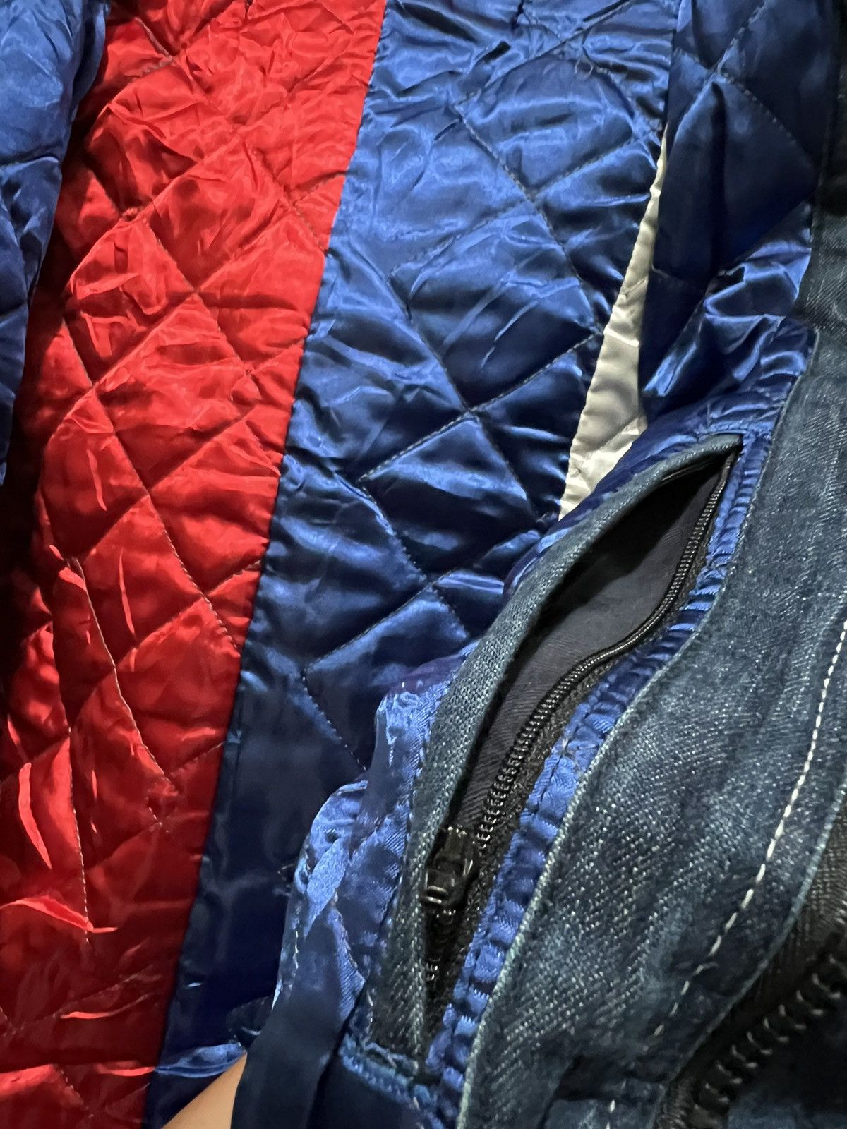Blue Blue Japan Blue Blue japan Padded Denim Chore Jacket With Hoodie Size US M / EU 48-50 / 2 - 6 Thumbnail